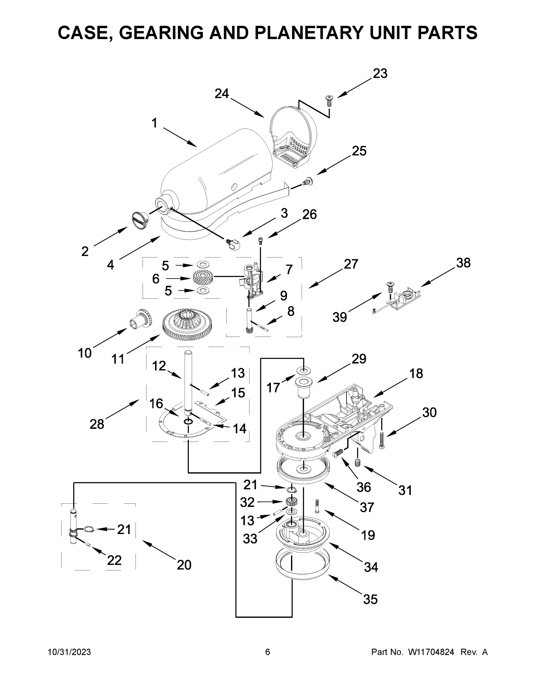 04 - CASE, GEARING AND PLANETARY UNIT PARTS