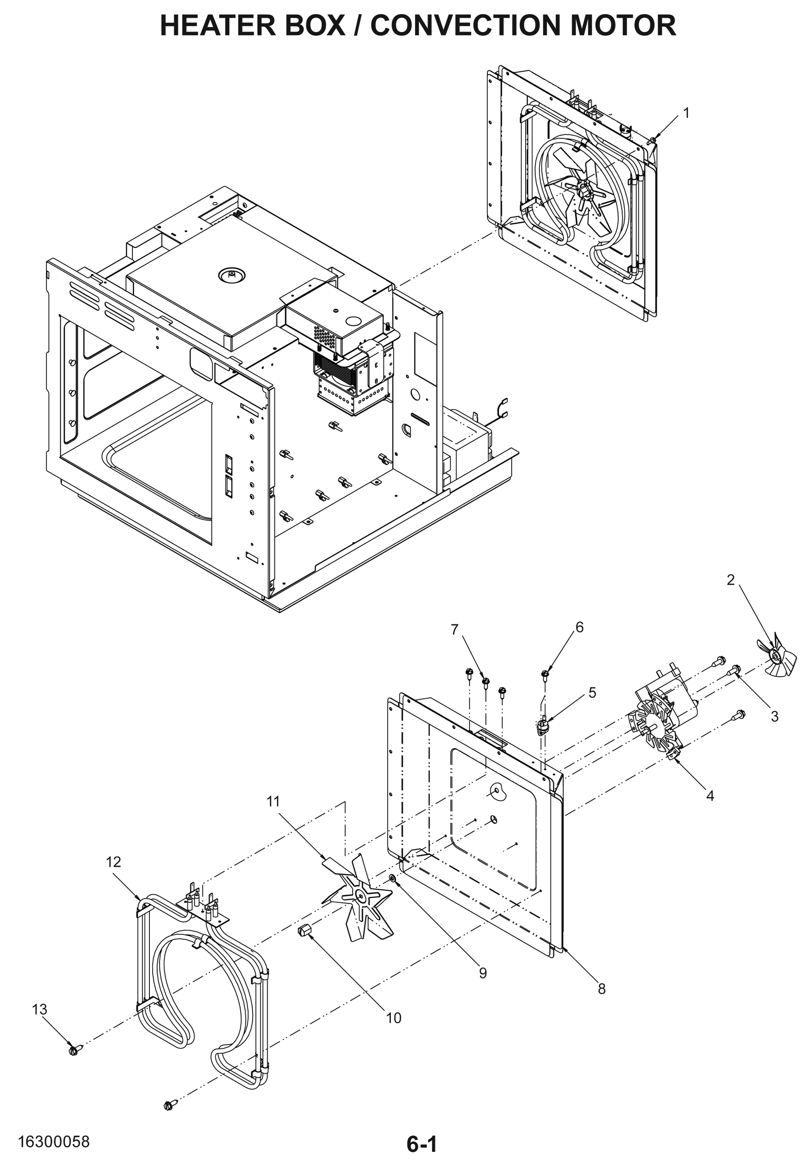 HEATER BOX / CONVECTION MOTOR