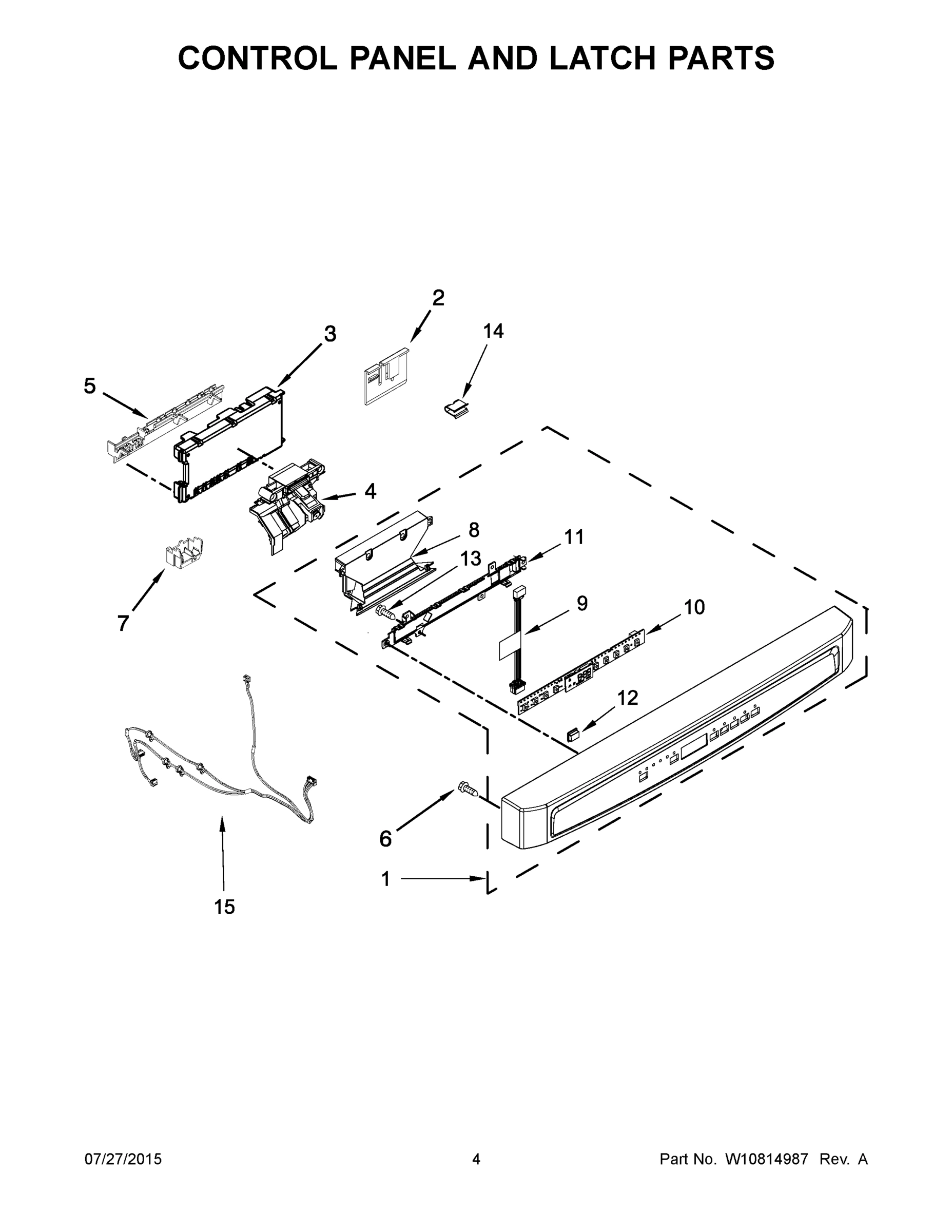 03 - CONTROL PANEL AND LATCH PARTS