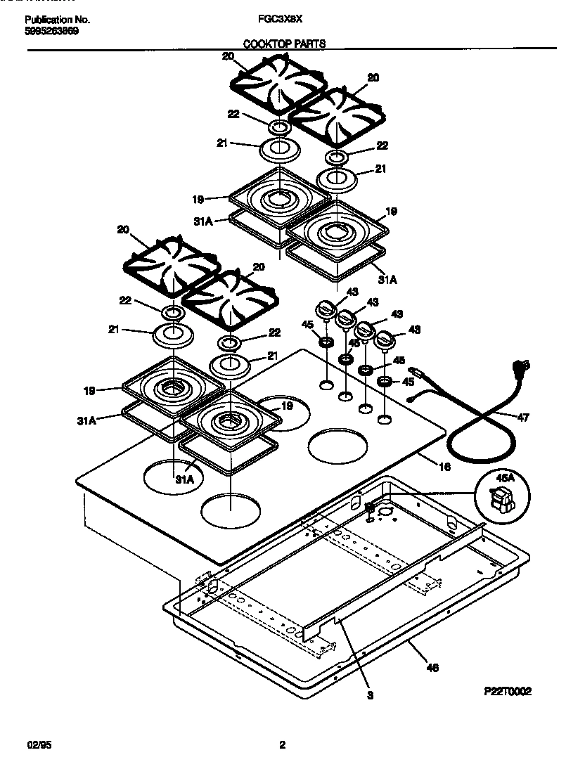 02 - COOKTOP PARTS