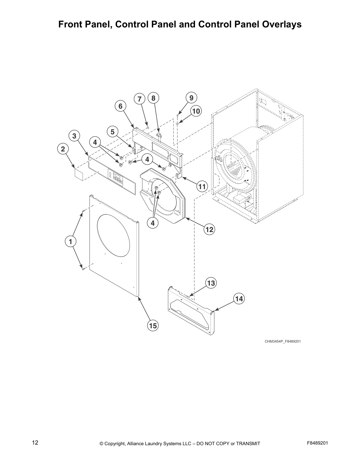 Front Panel, Control Panel and Control Panel Overlays