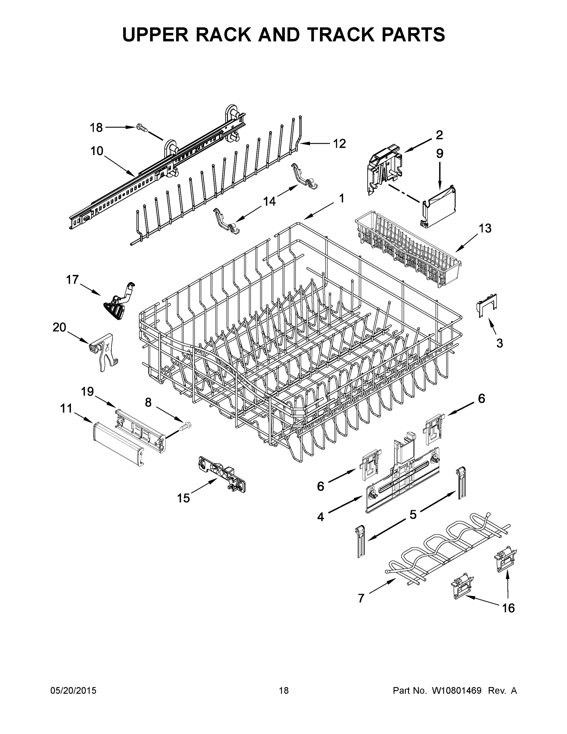 10 - UPPER RACK AND TRACK PARTS