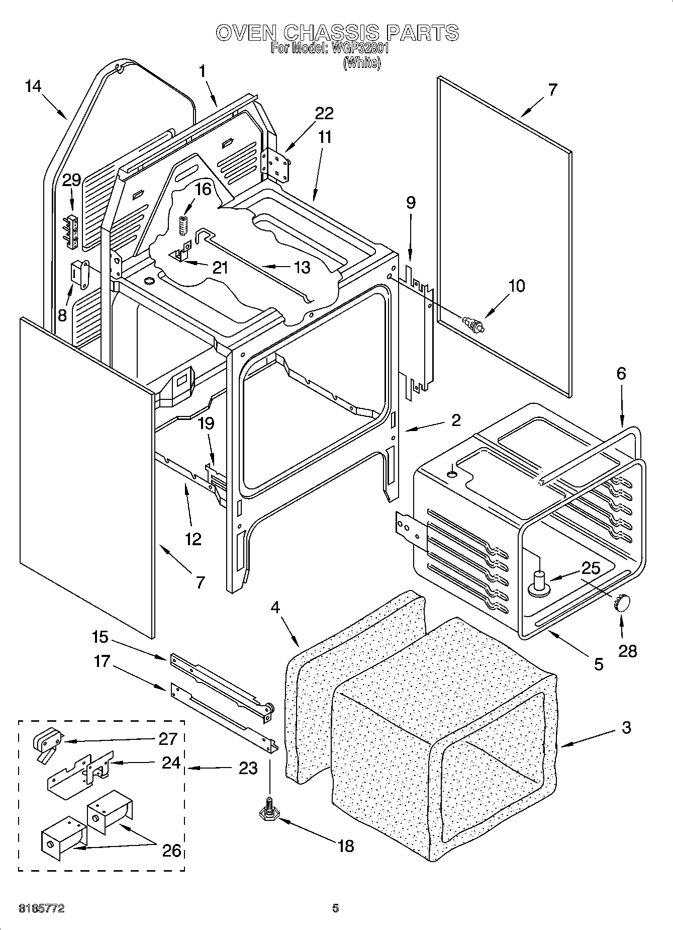 04 - OVEN CHASSIS PARTS