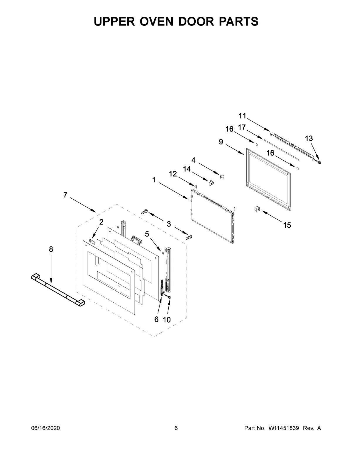 04 - UPPER OVEN DOOR PARTS