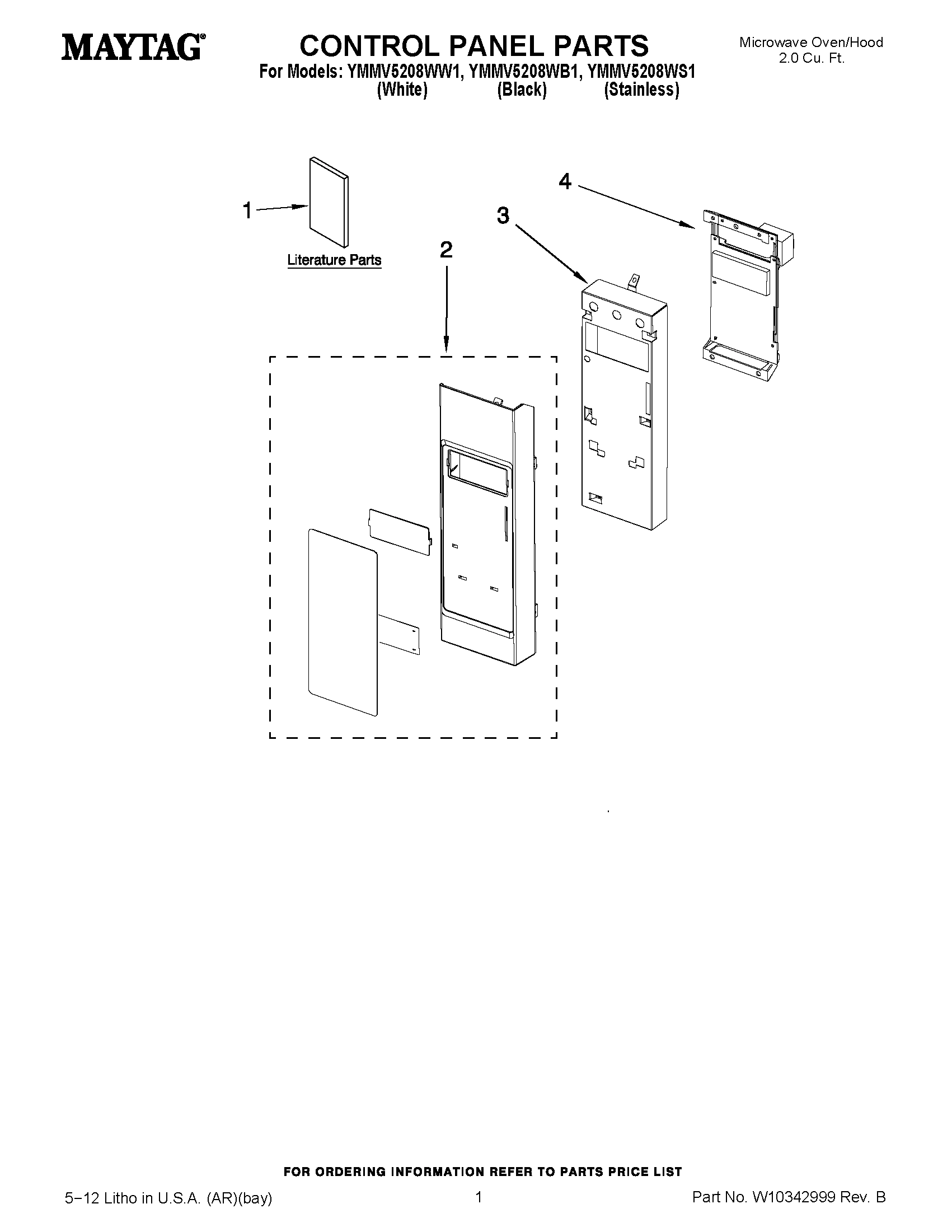 01 - CONTROL PANEL PARTS