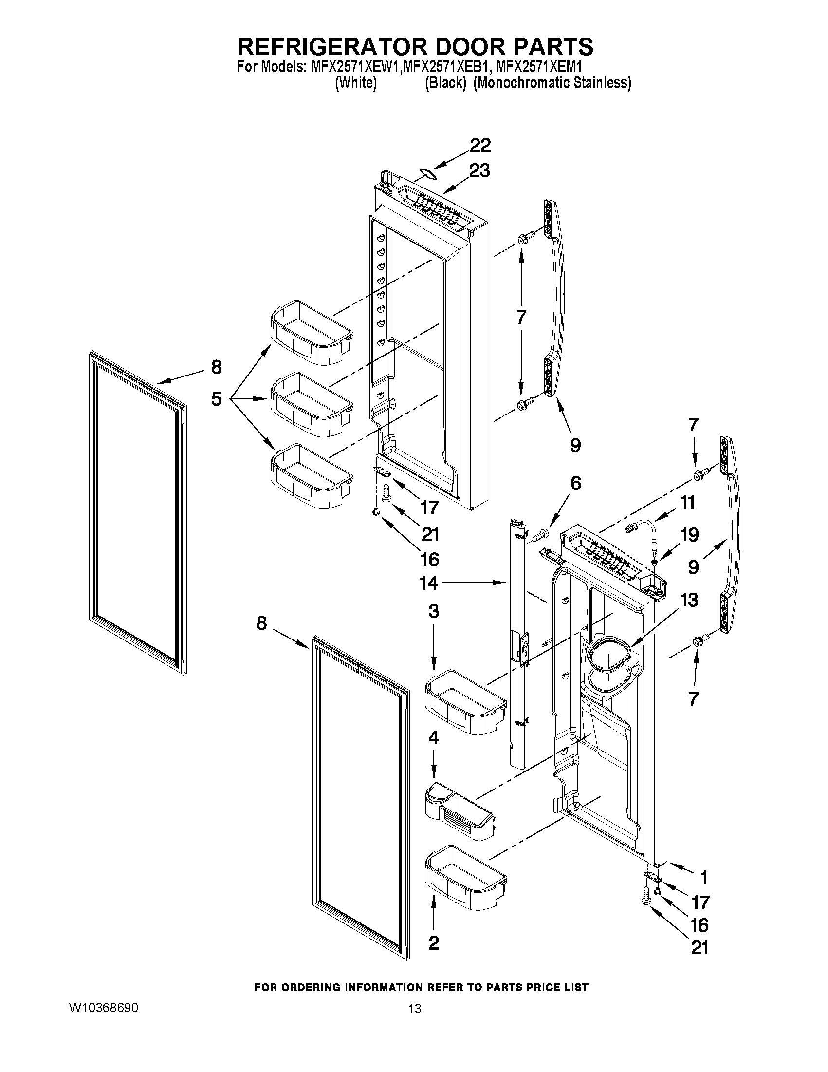07 - REFRIGERATOR DOOR PARTS