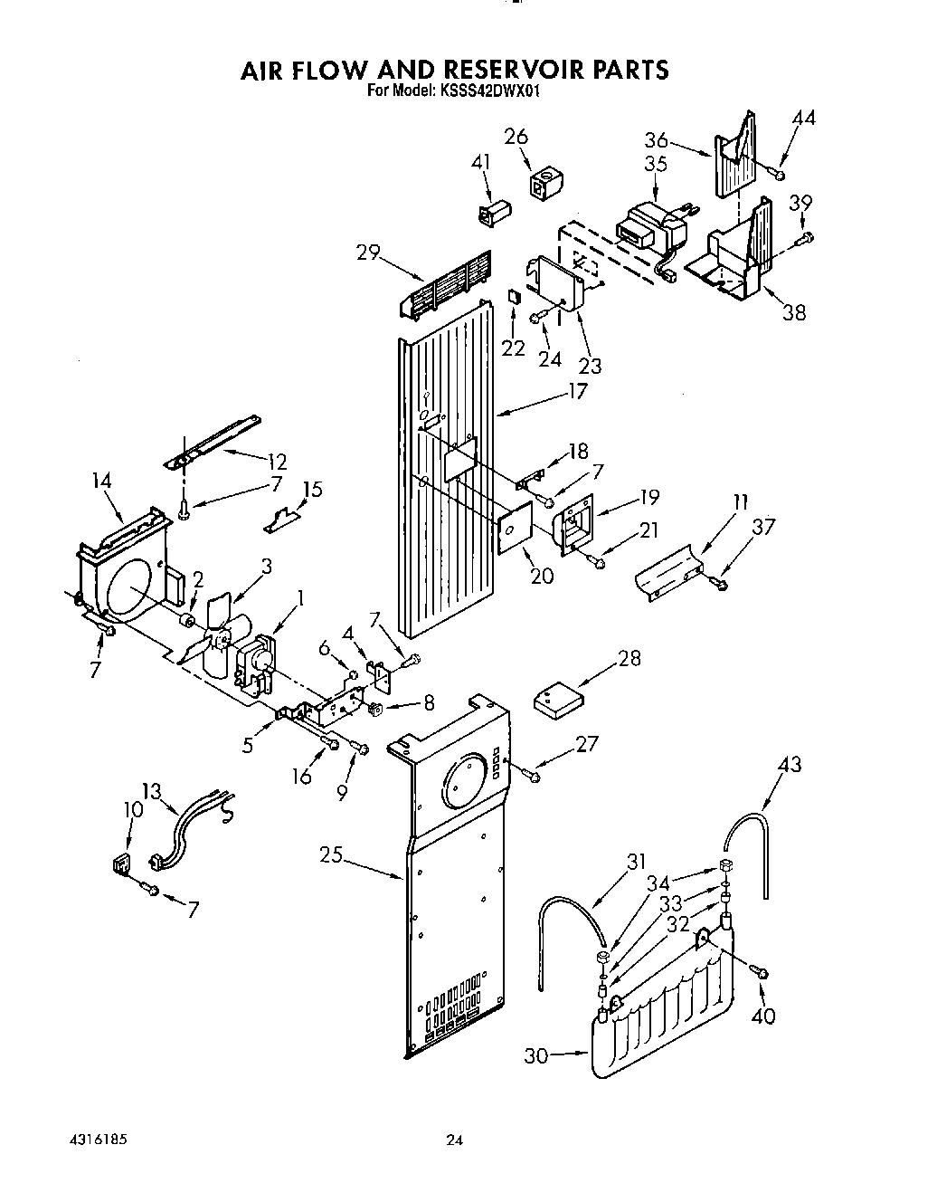 16 - AIR FLOW AND RESERVOIR