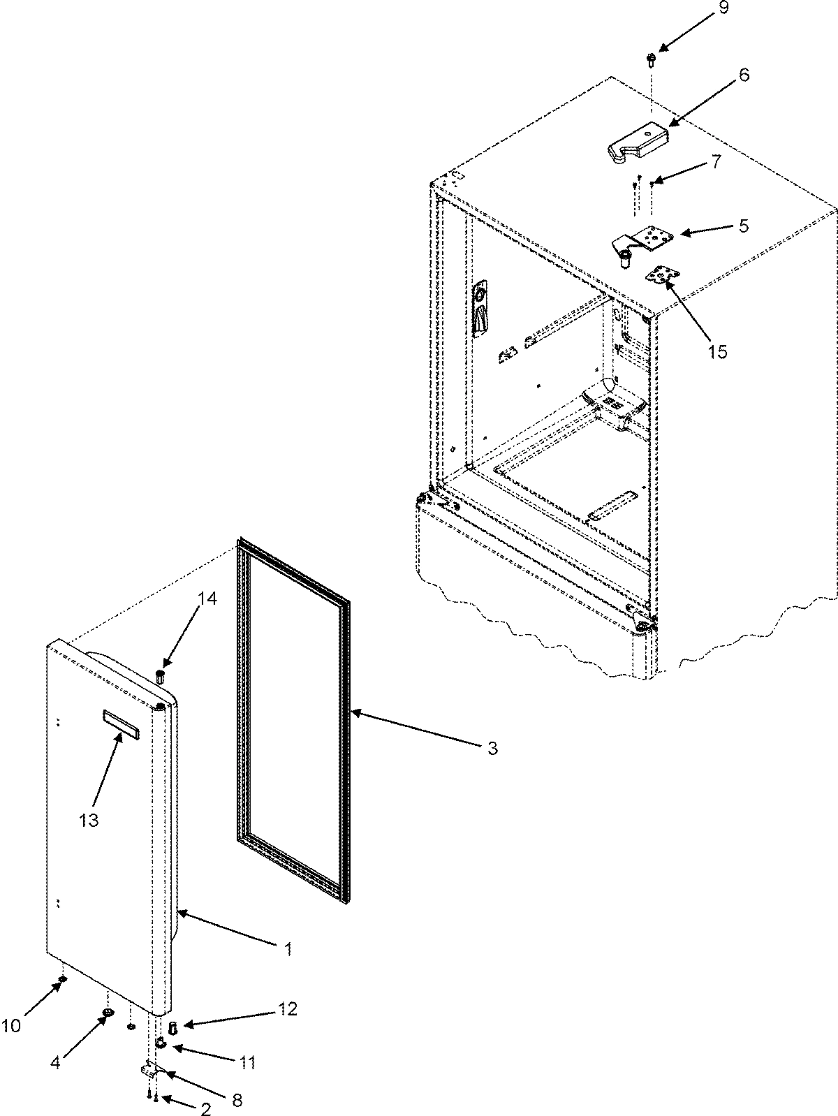 14 - RIGHT REFRIGERATOR DOOR