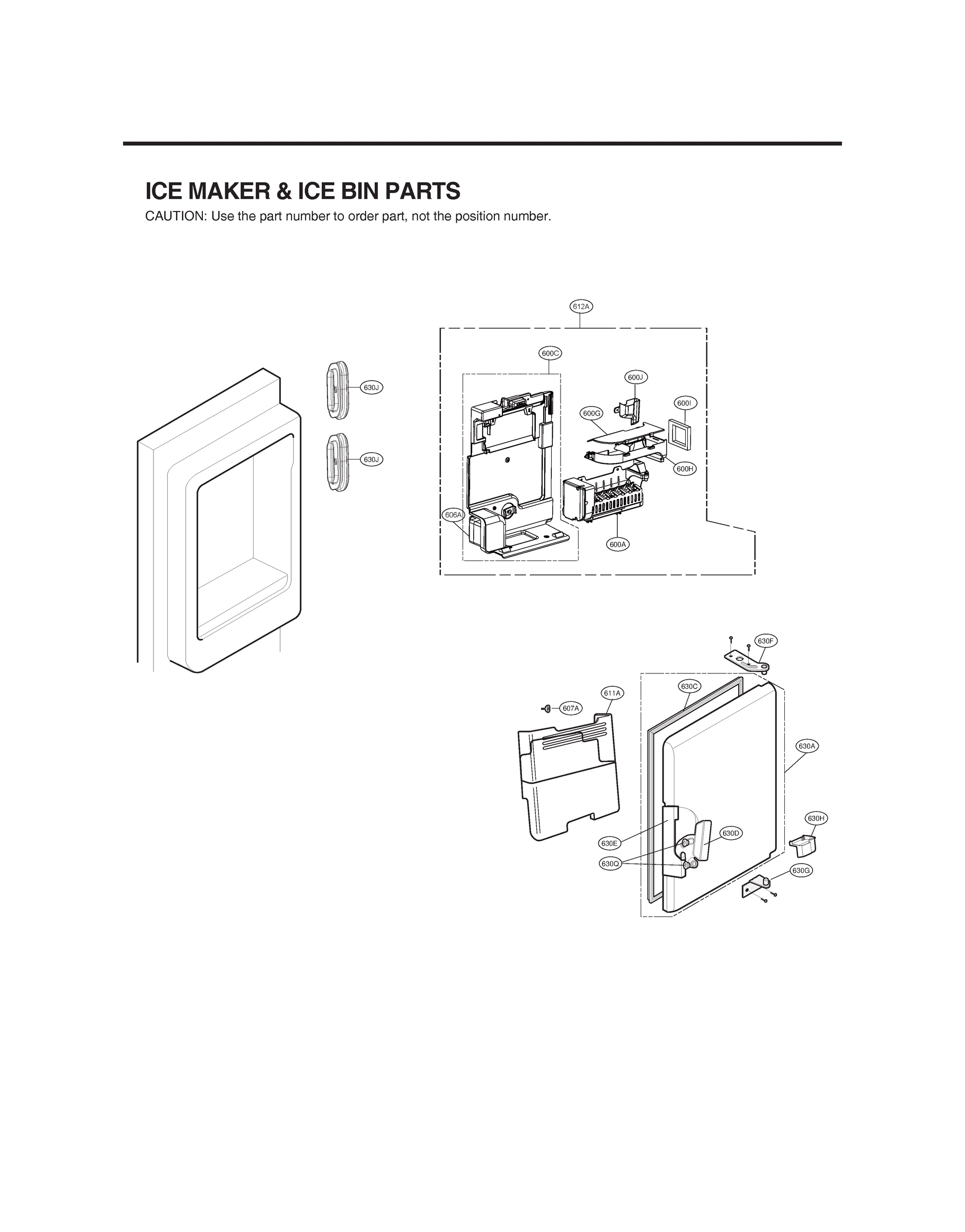 ICEMAKER & ICE BIN PARTS