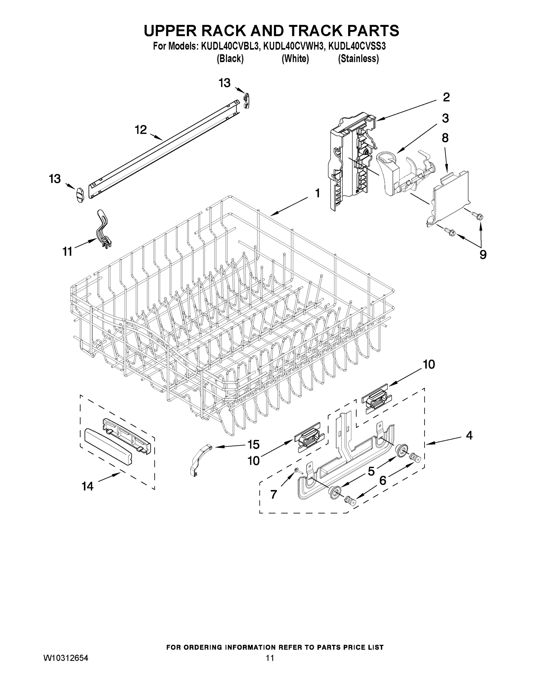 09 - UPPER RACK AND TRACK PARTS