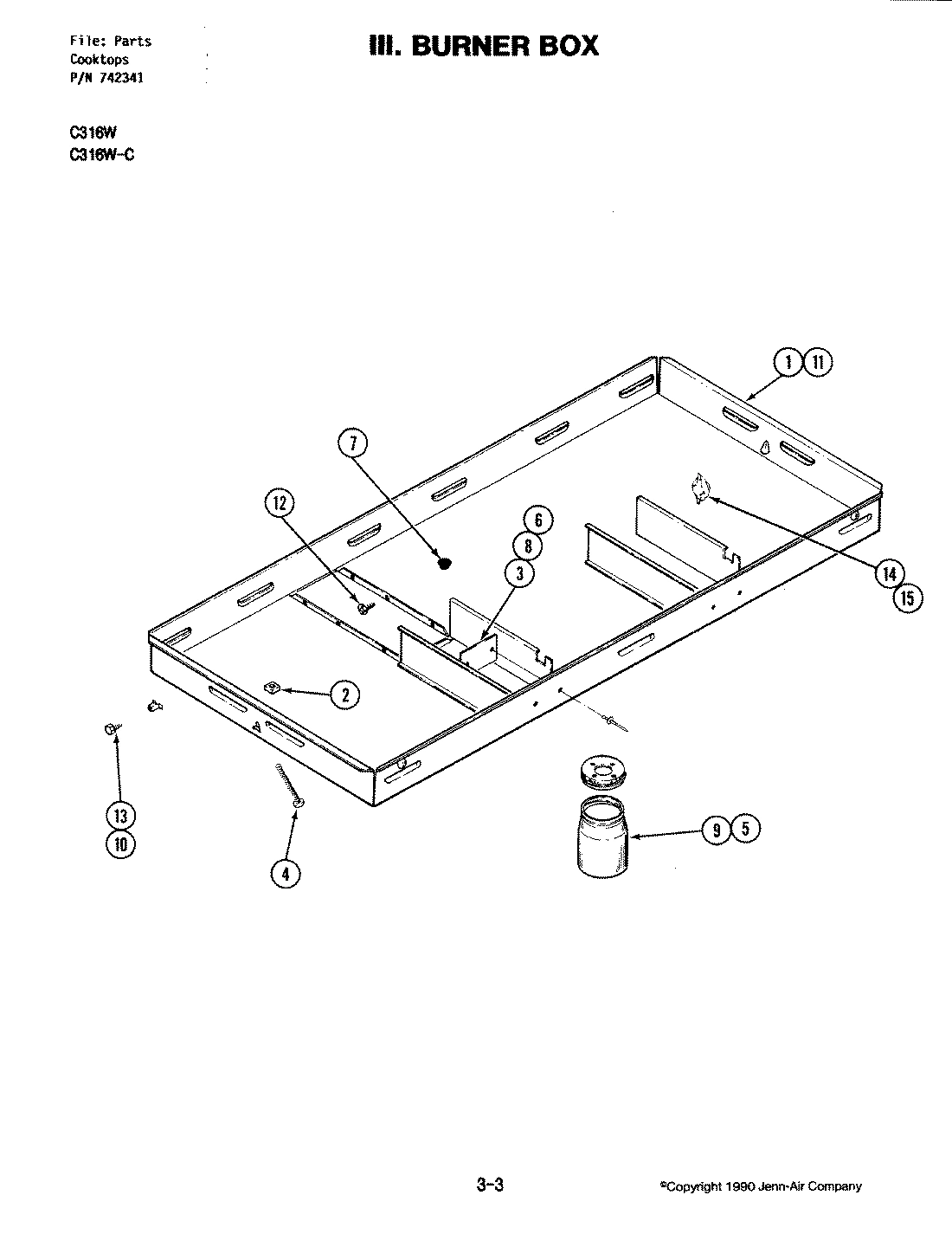 02 - BURNER BOX (C316W)