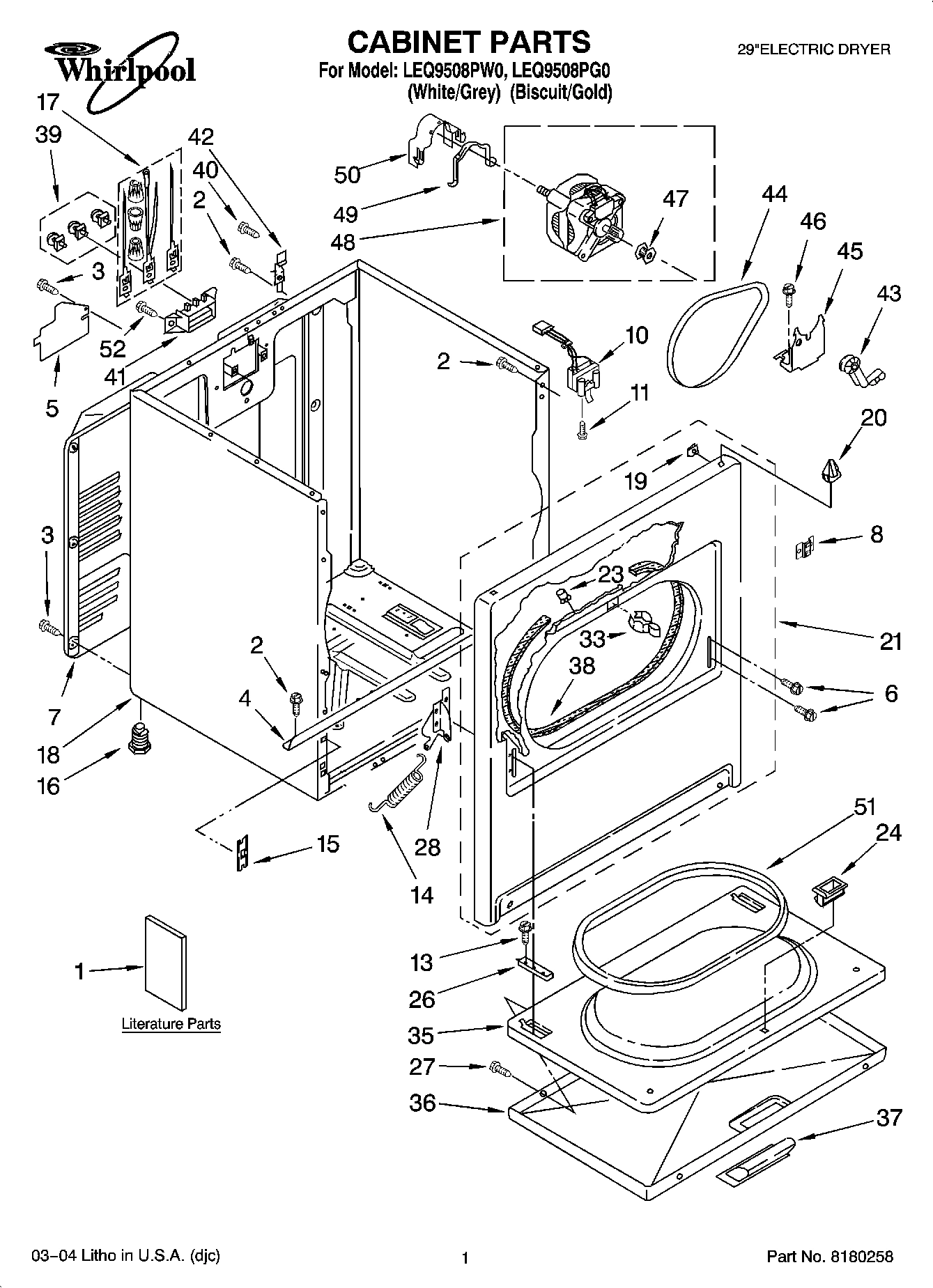 01 - CABINET PARTS