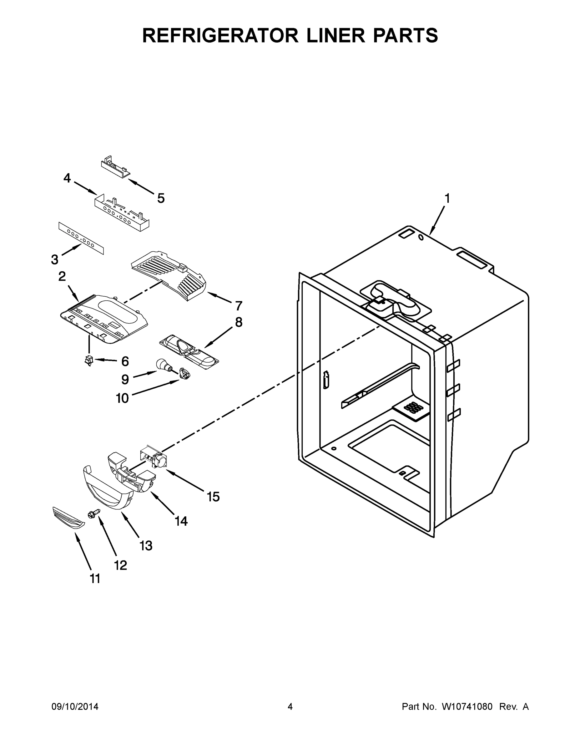 03 - REFRIGERATOR LINER PARTS
