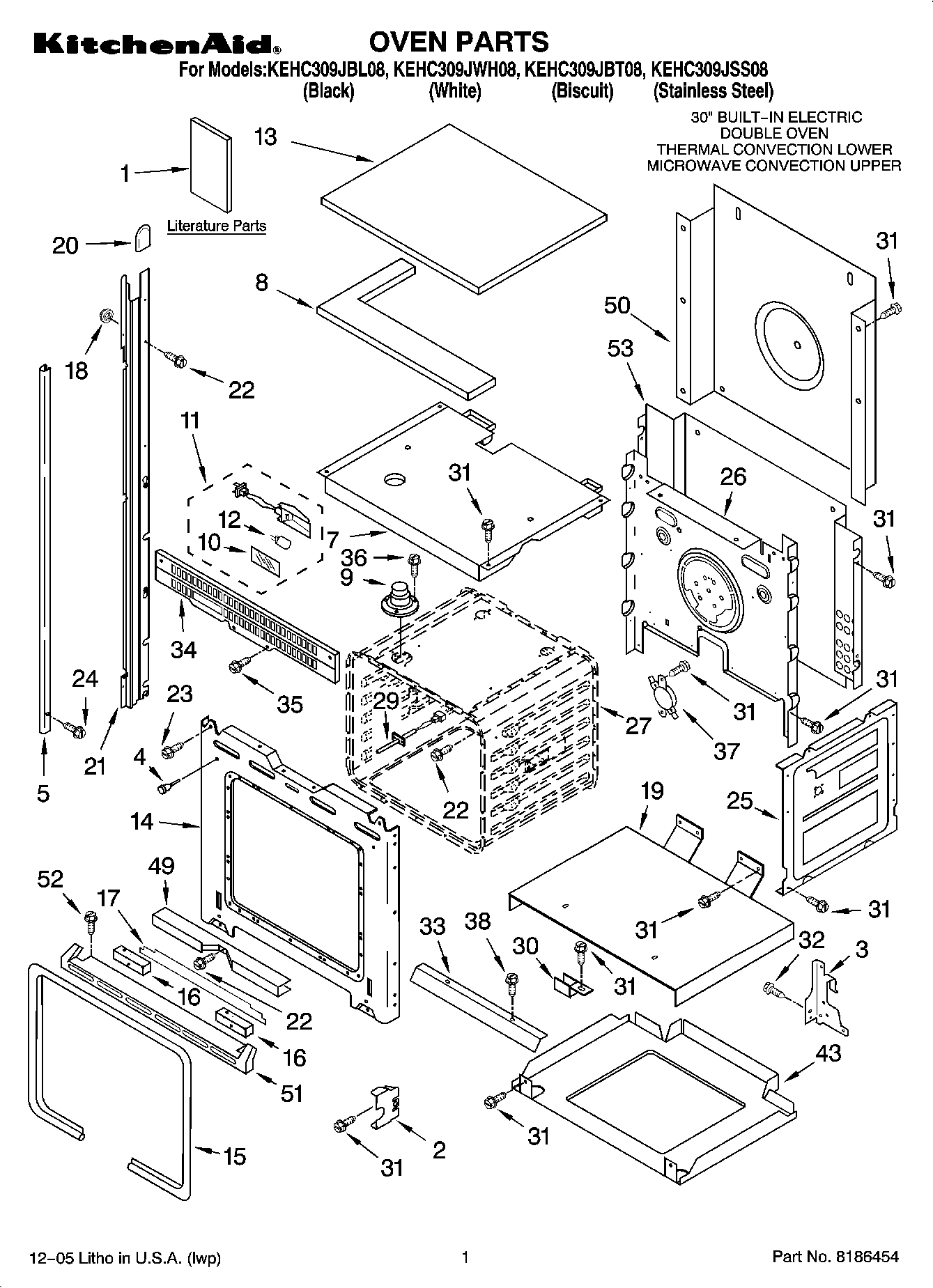 01 - OVEN PARTS