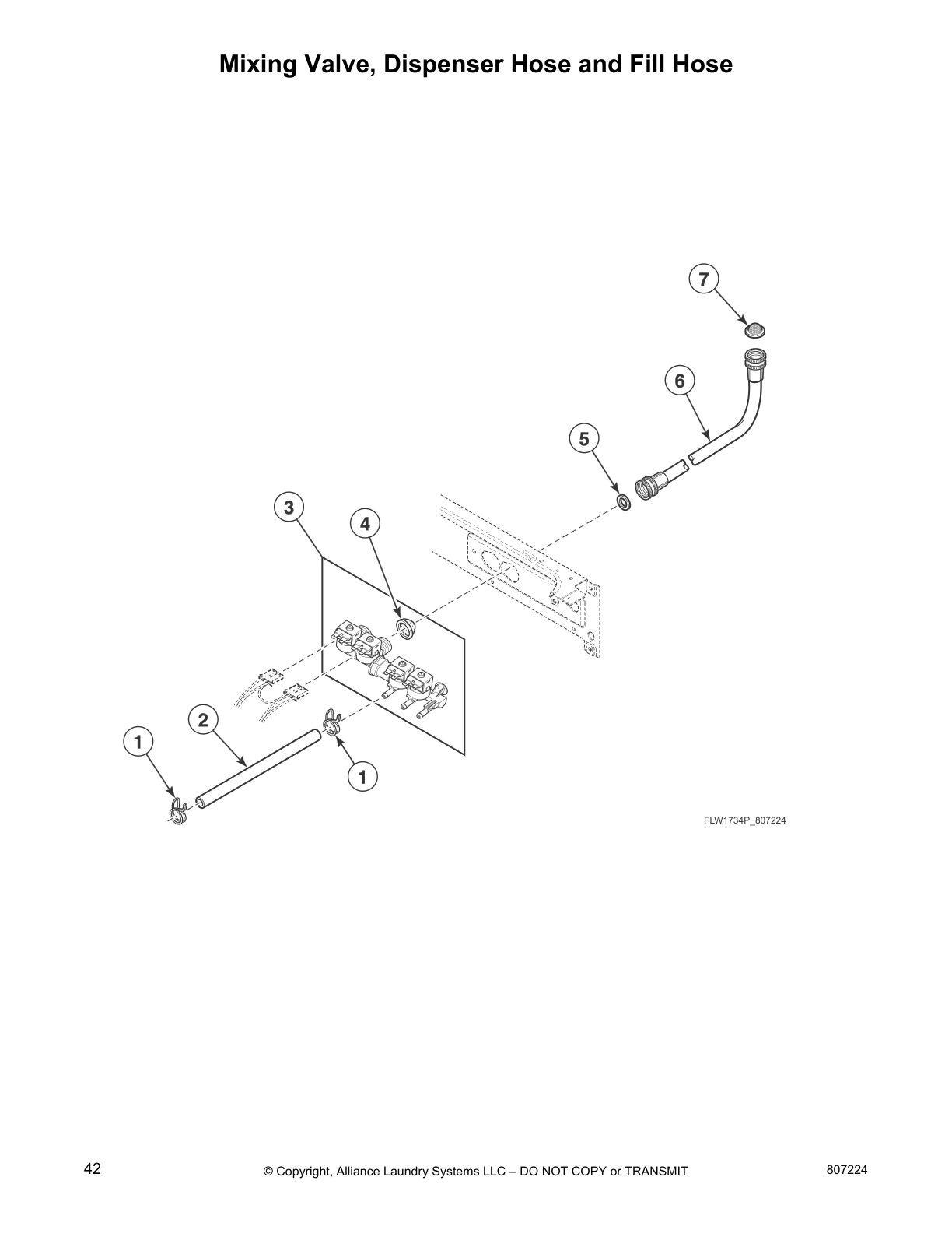 Mixing Valve, Dispenser Hose and Fill Hose