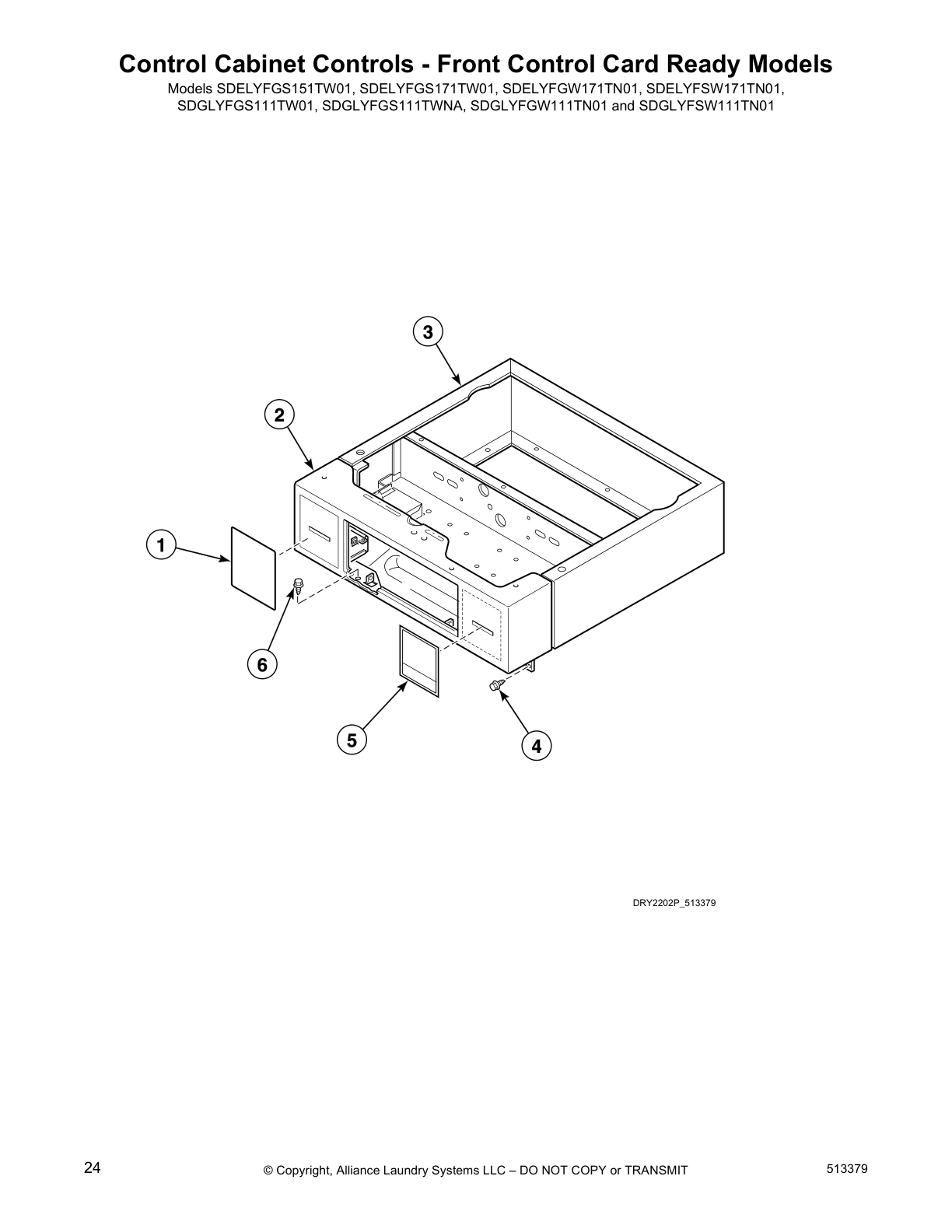 Control Cabinet Controls - Front Control Card Ready Models