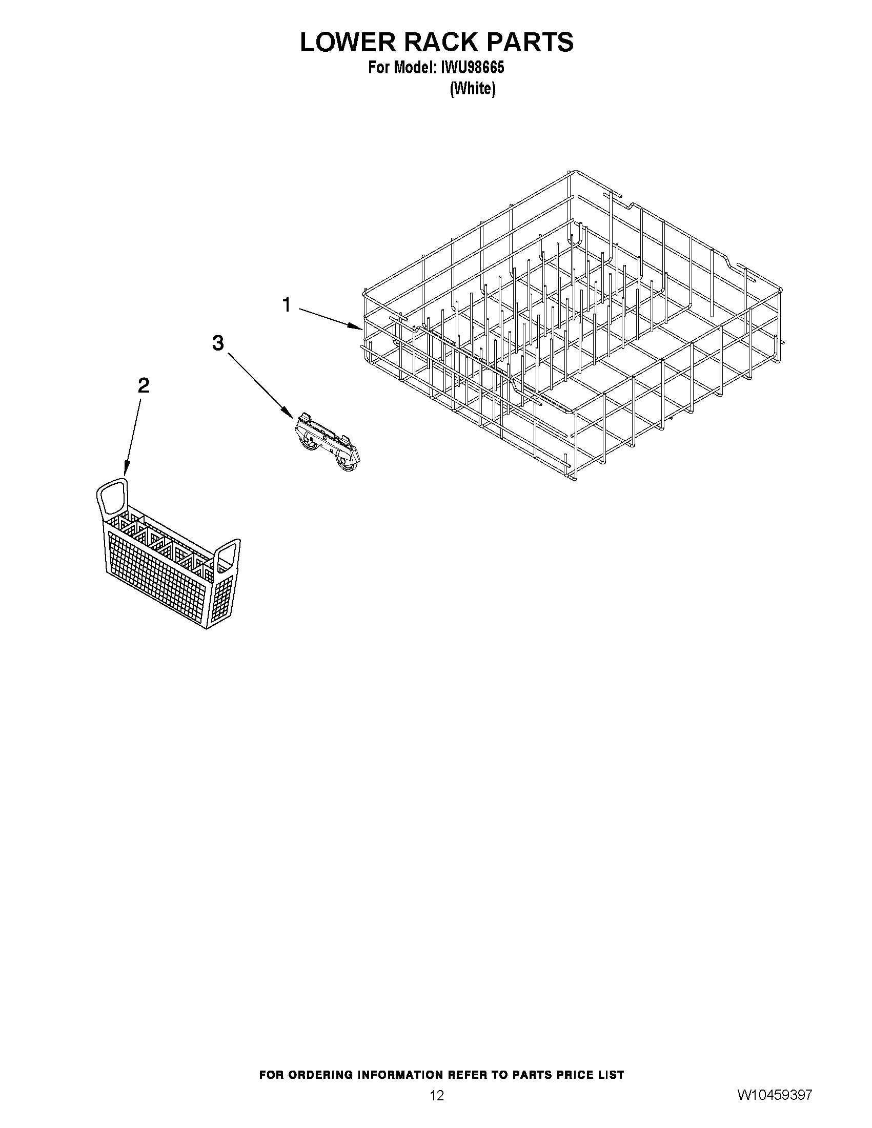 10 - LOWER RACK PARTS