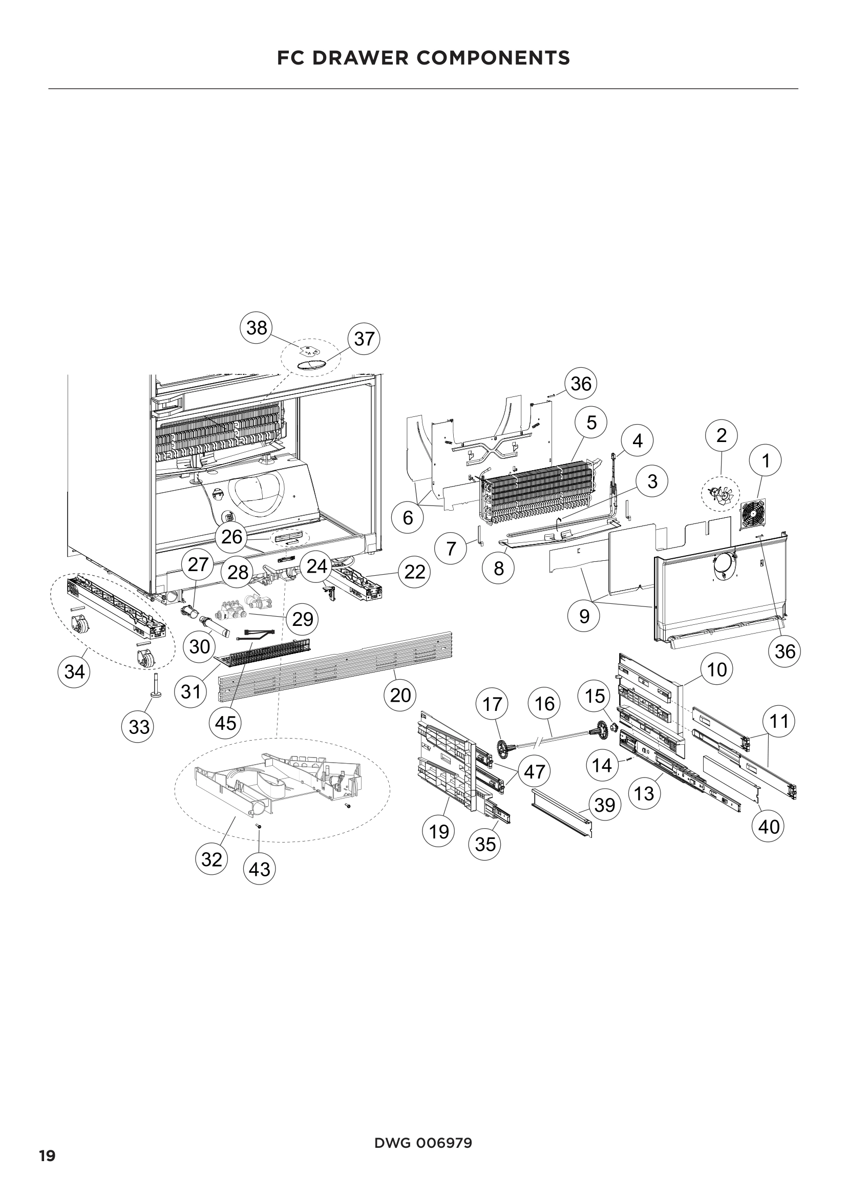 FC DRAWER COMPONENTS
