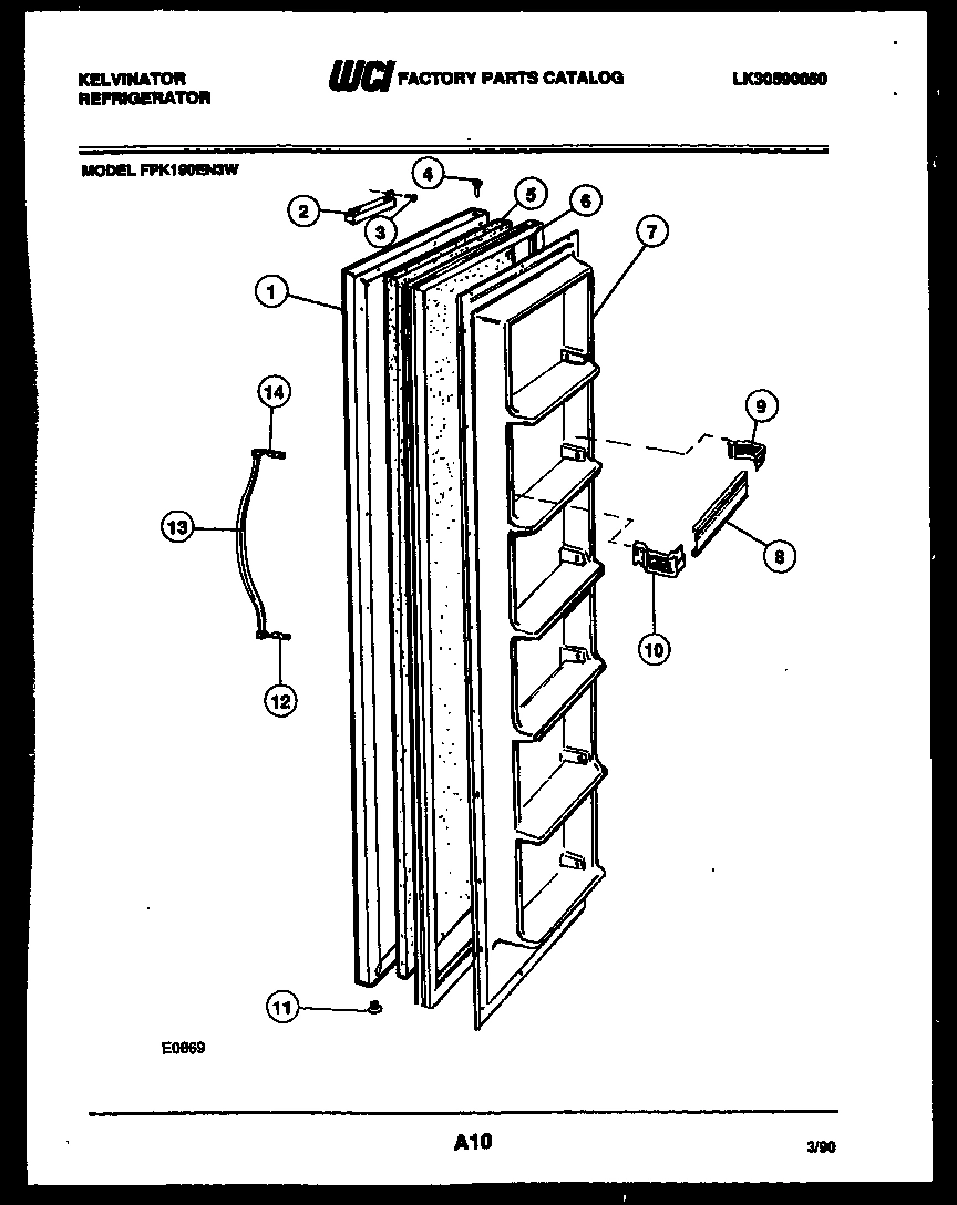 02 - FREEZER DOOR PARTS