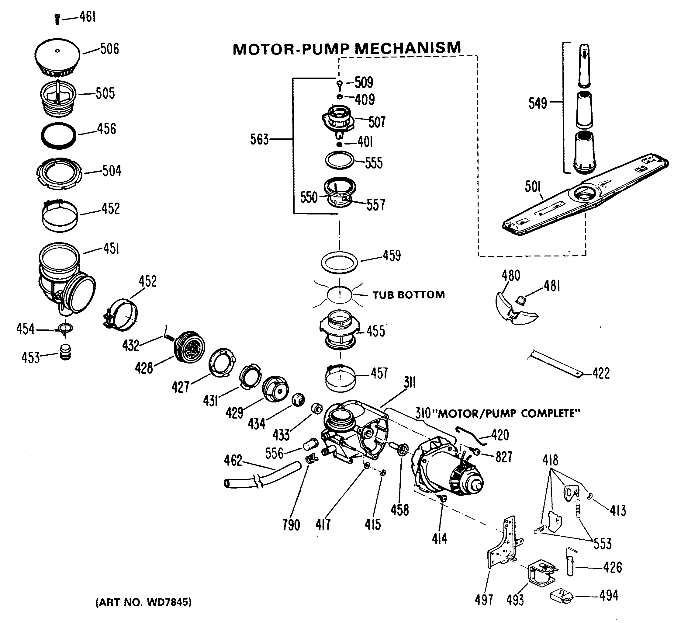 MOTOR-PUMP MECHANISM