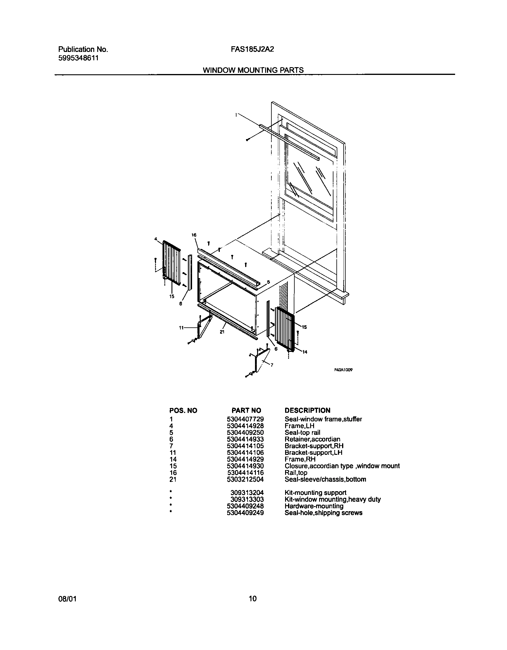 11 - WINDOW MOUNTING