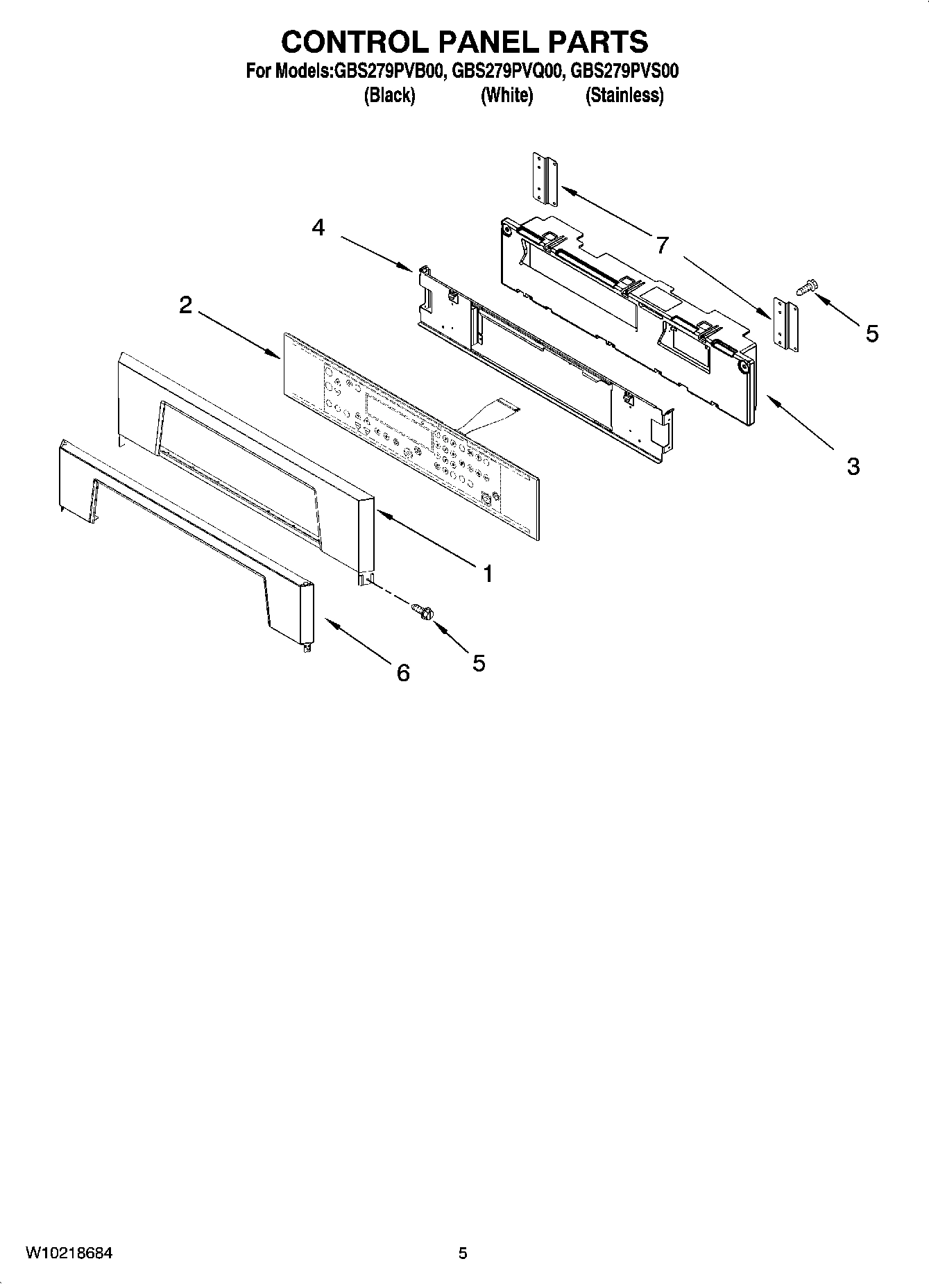 04 - CONTROL PANEL PARTS