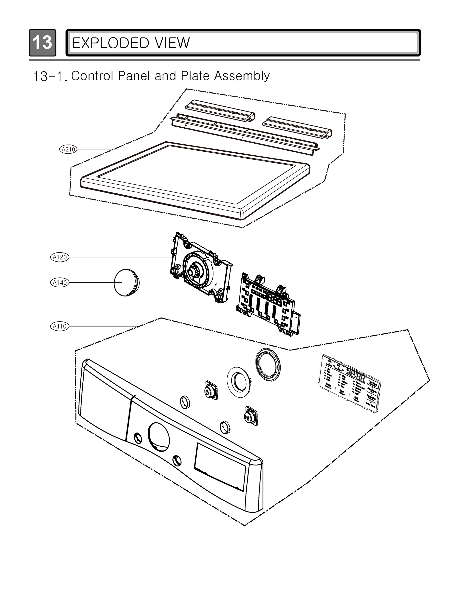 CONTROL PANEL AND PLATE ASSEMBLY