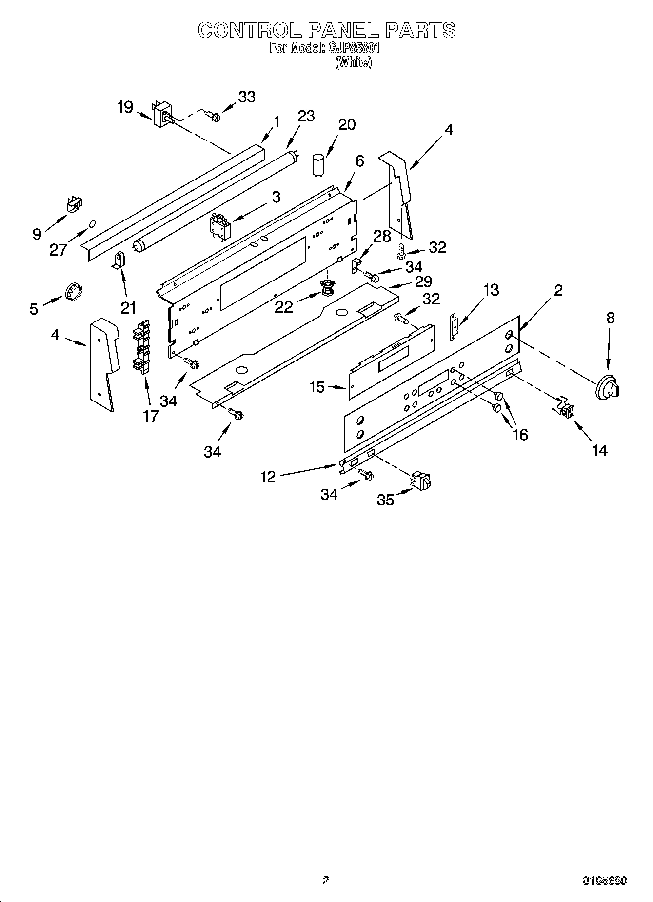 02 - CONTROL PANEL PARTS