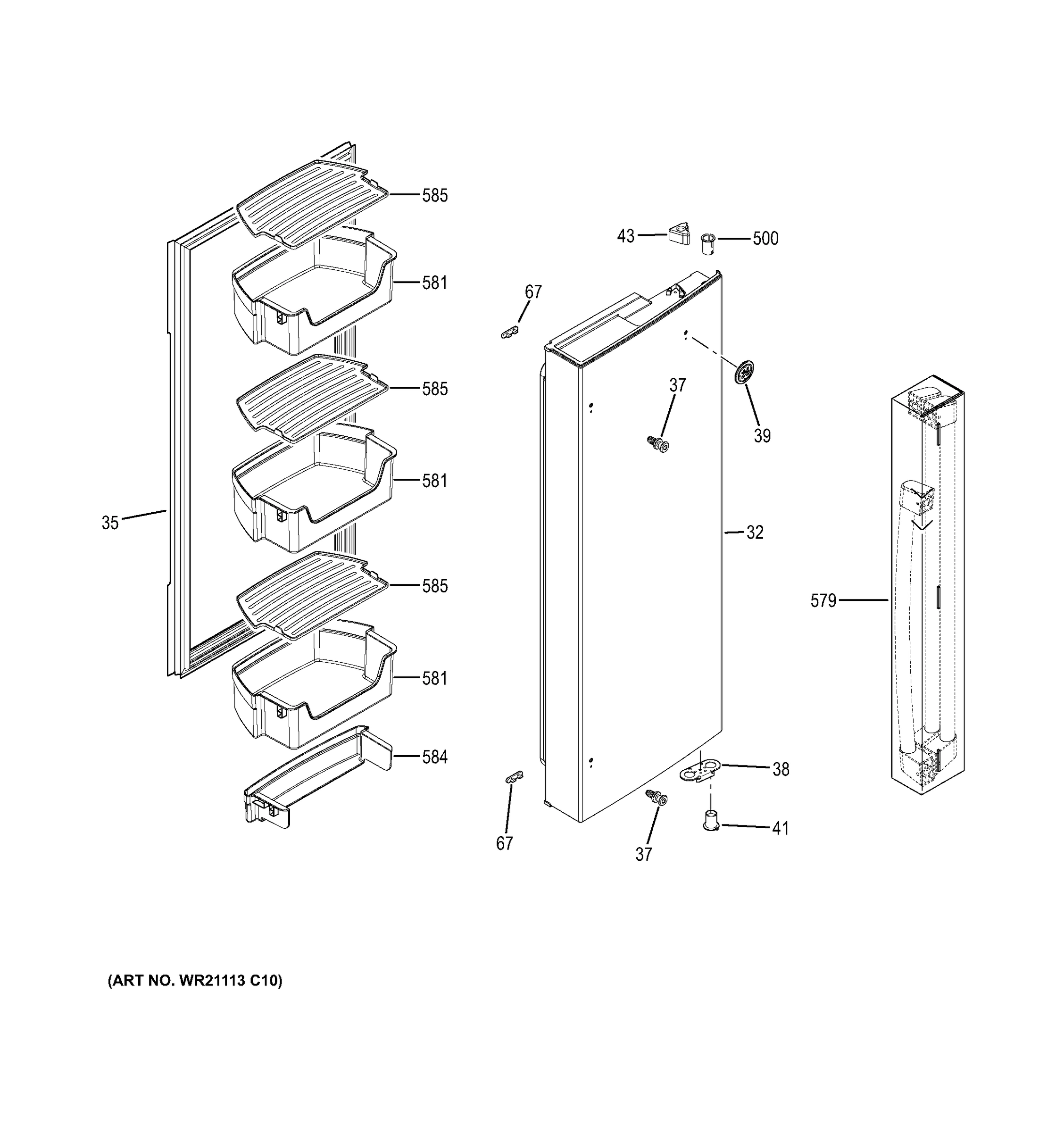 FRESH FOOD DOOR - RH