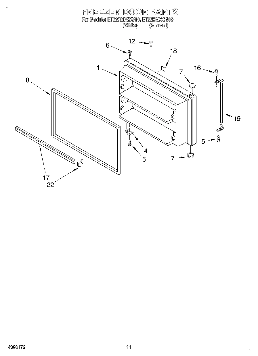 06 - FREEZER DOOR, LIT/OPTIONAL