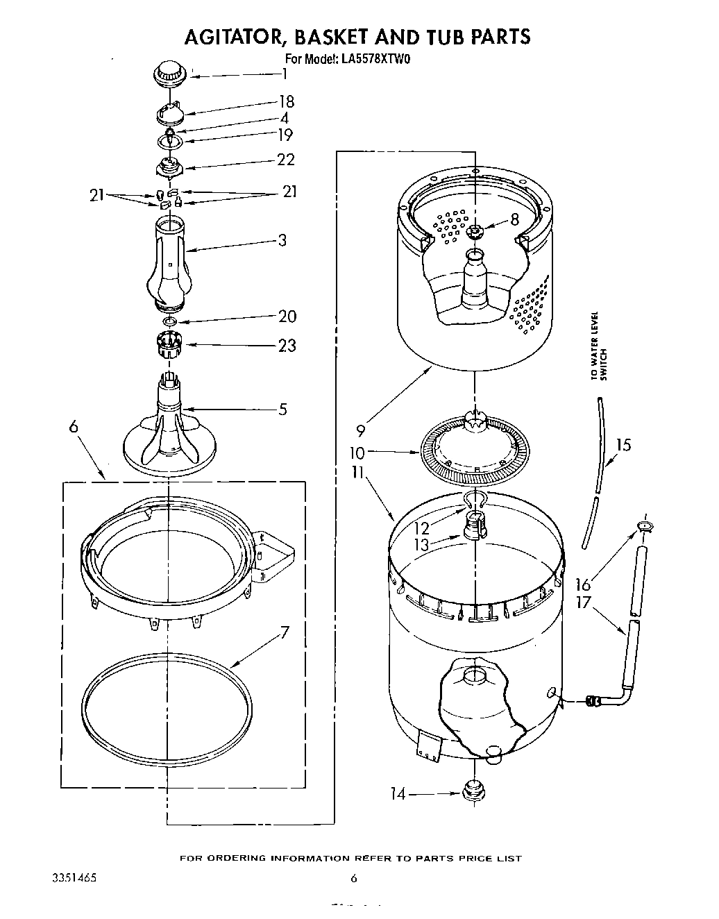 04 - AGITATOR, BASKET AND TUB