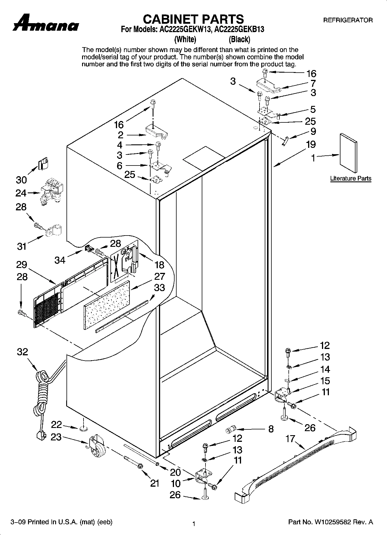 01 - CABINET PARTS