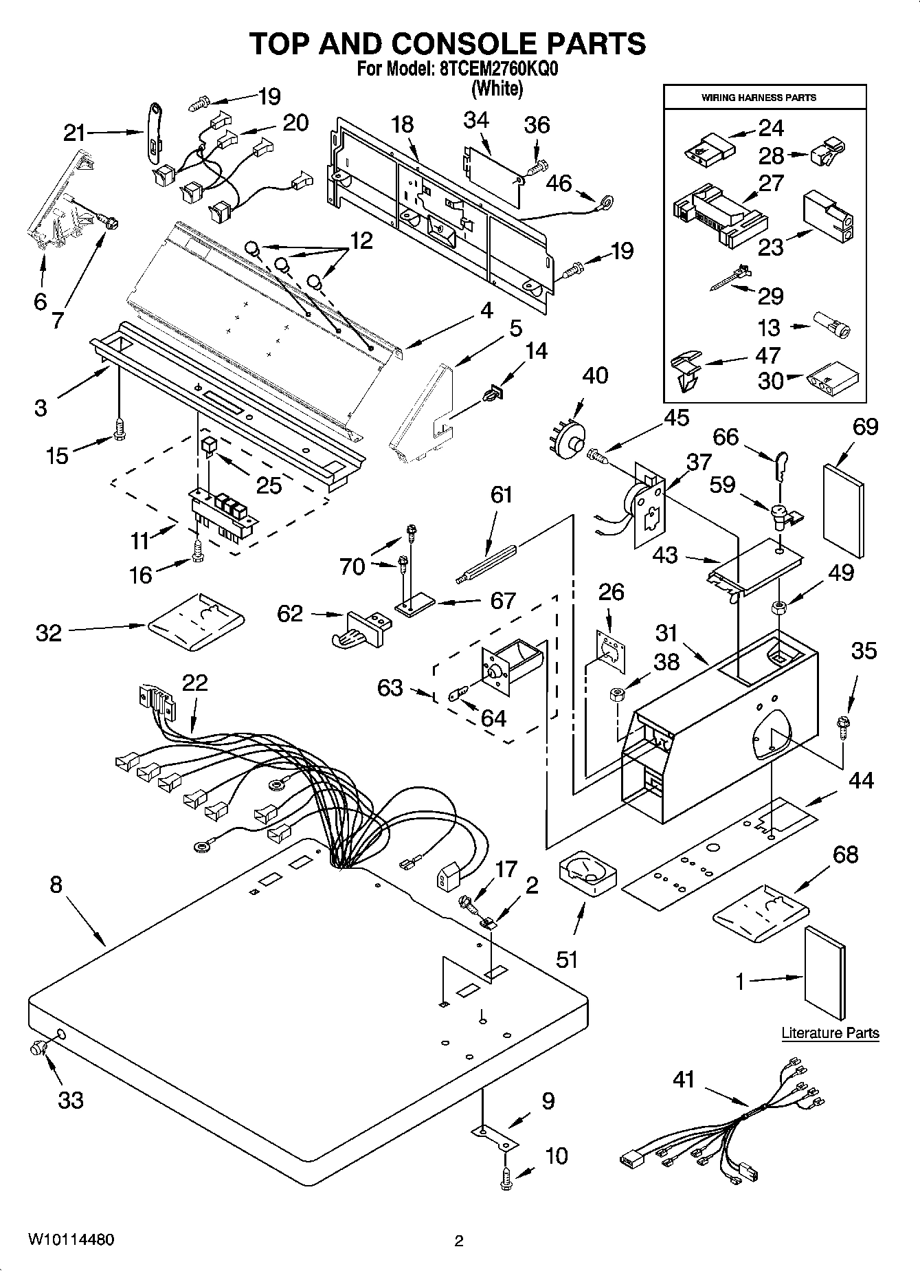 01 - TOP AND CONSOLE PARTS