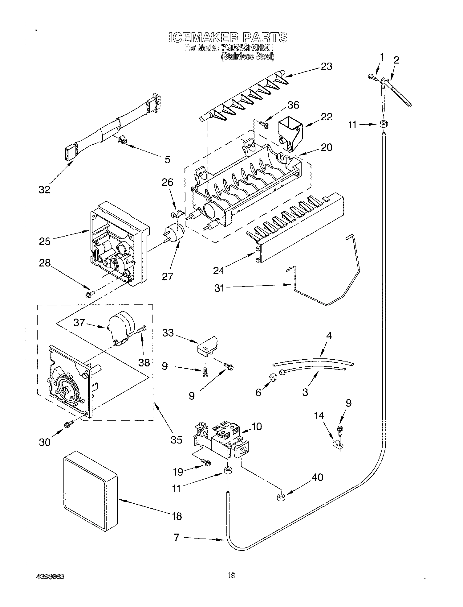 12 - ICE MAKER, OPTIONAL