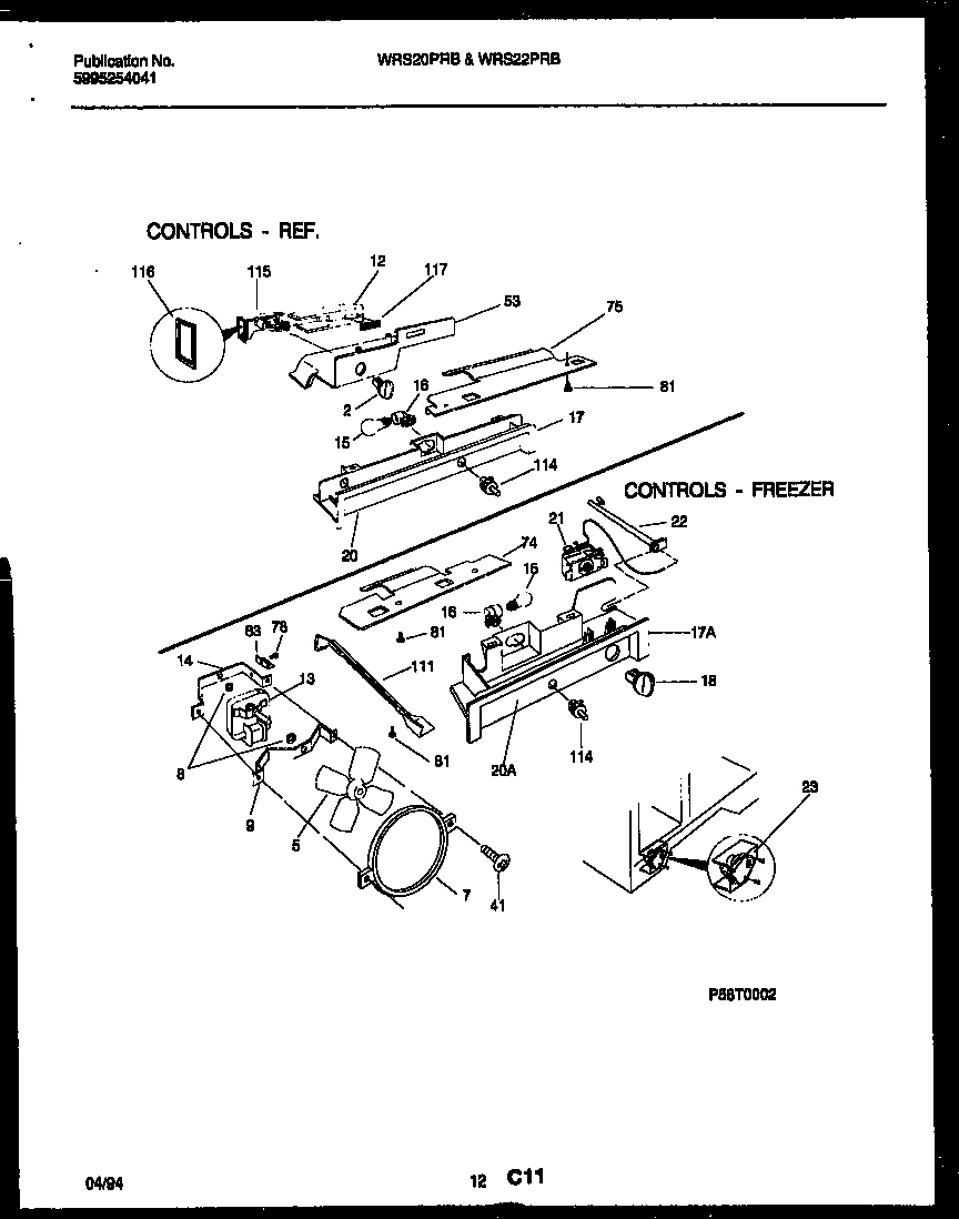 07 - REFRIGERATOR CONTROL ASSEMBLY, DAMP