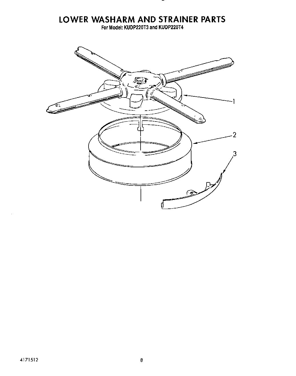 06 - LOWER WASHARM AND STRAINER