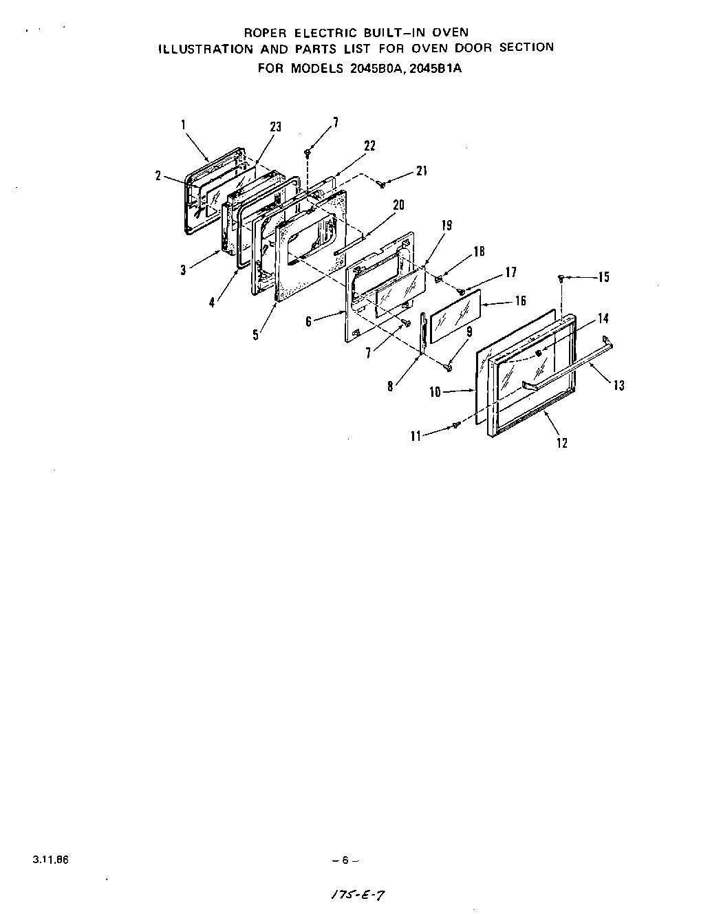 05 - OVEN DOOR , LIT/OPTIONAL