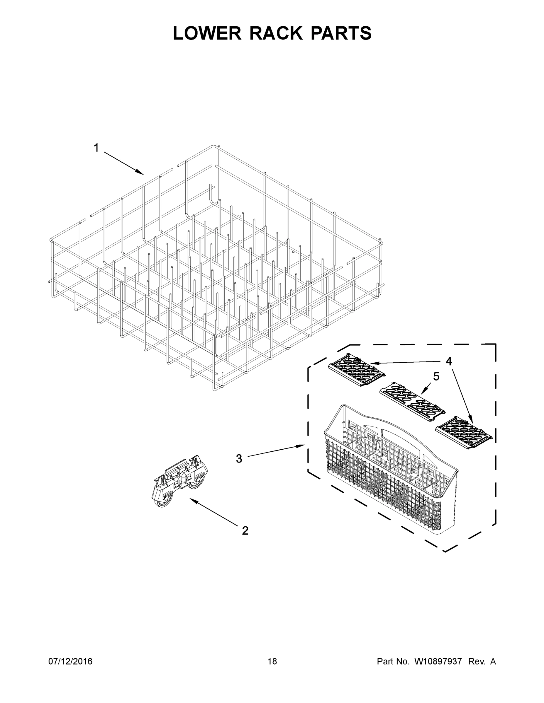10 - LOWER RACK PARTS