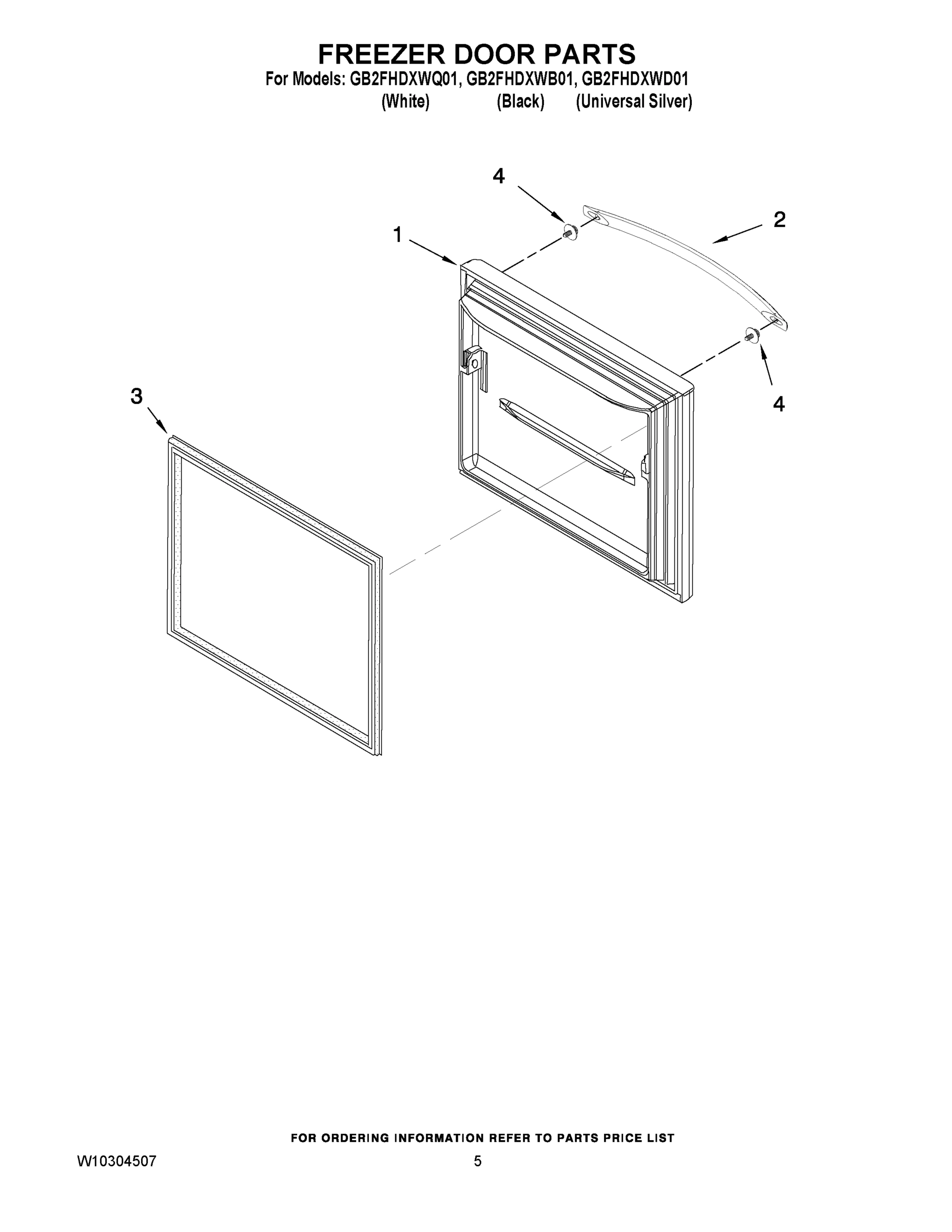 03 - FREEZER DOOR PARTS