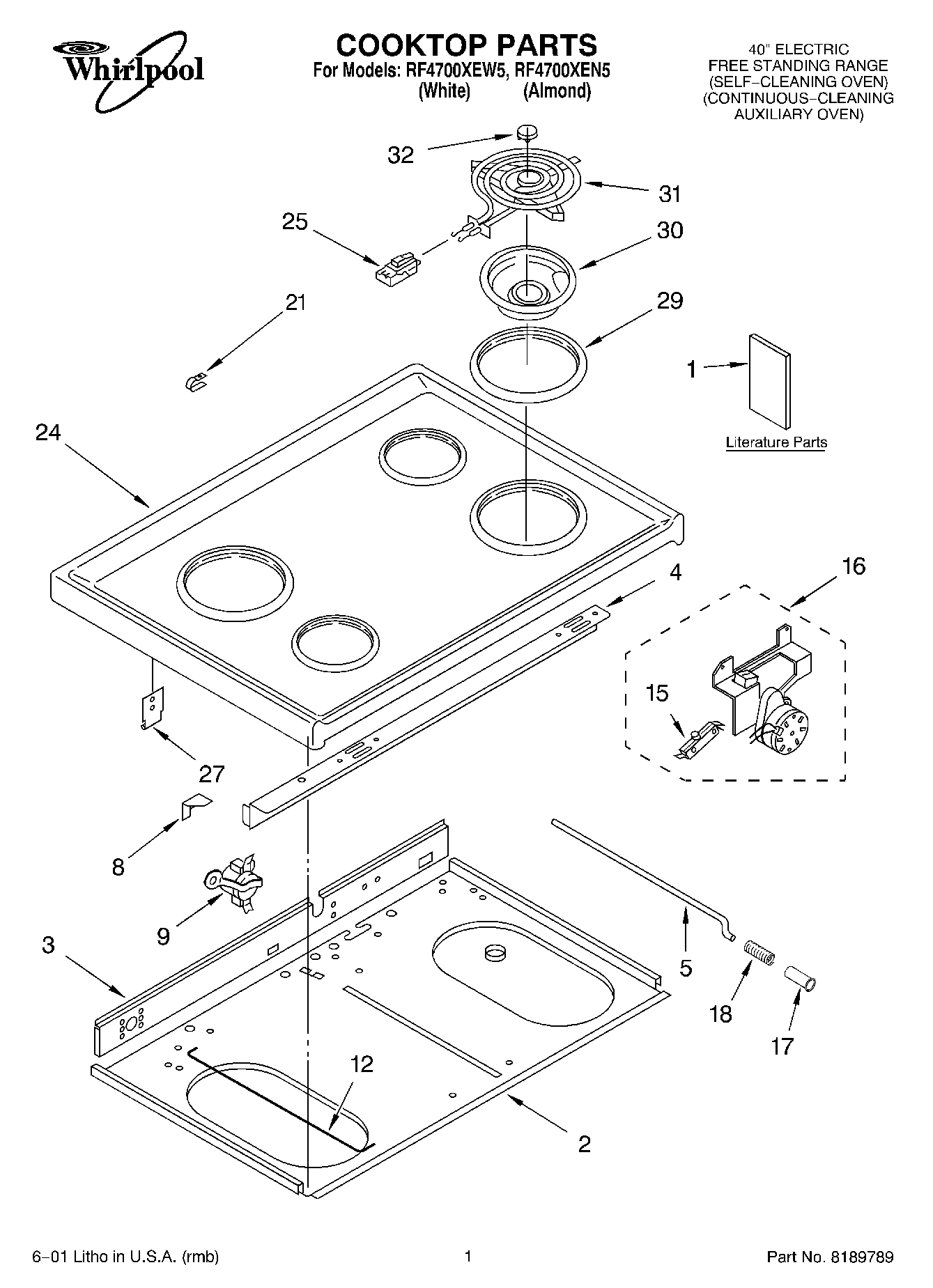 01 - COOKTOP, LITERATURE
