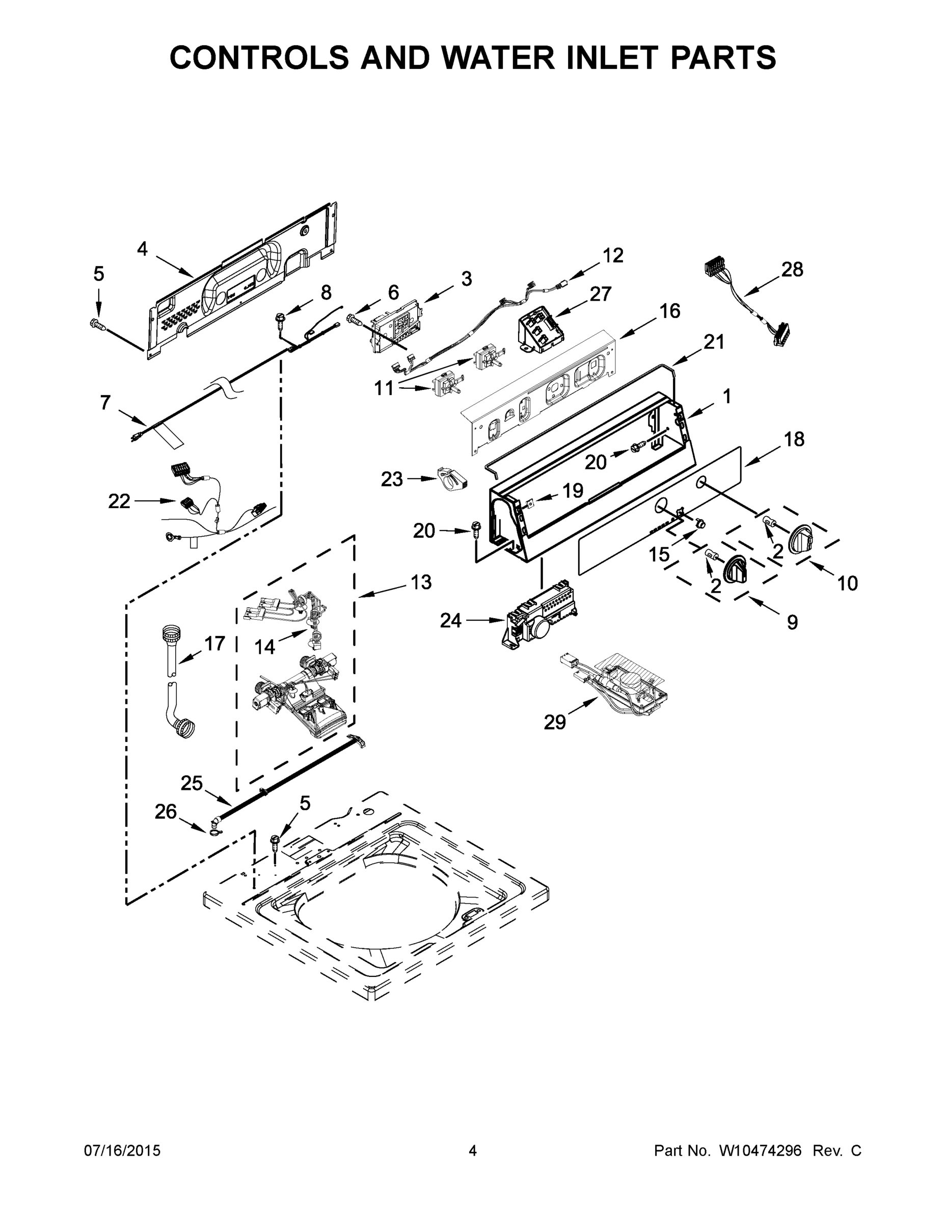 03 - CONTROLS AND WATER INLET PARTS