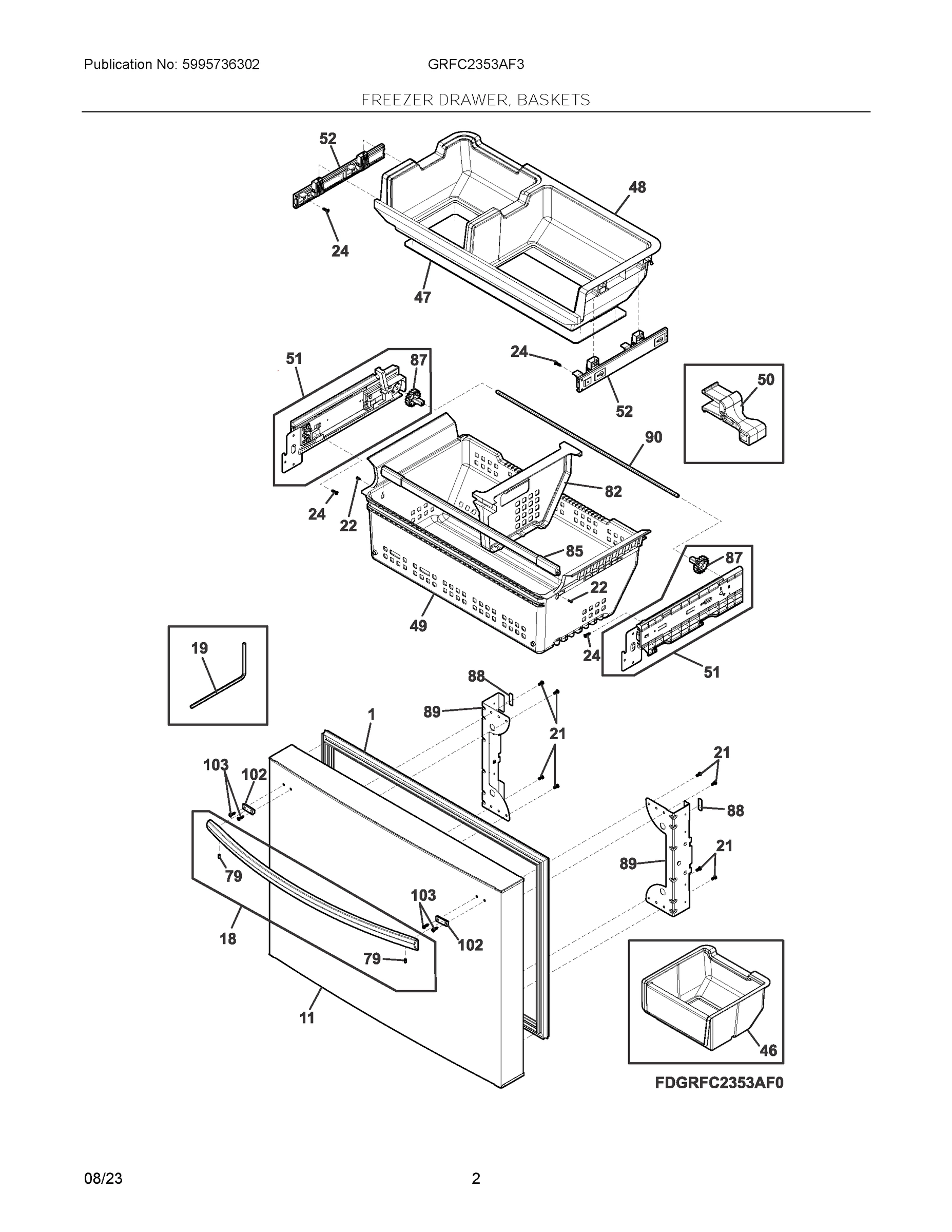 02 - FREEZER DRAWER, BASKETS