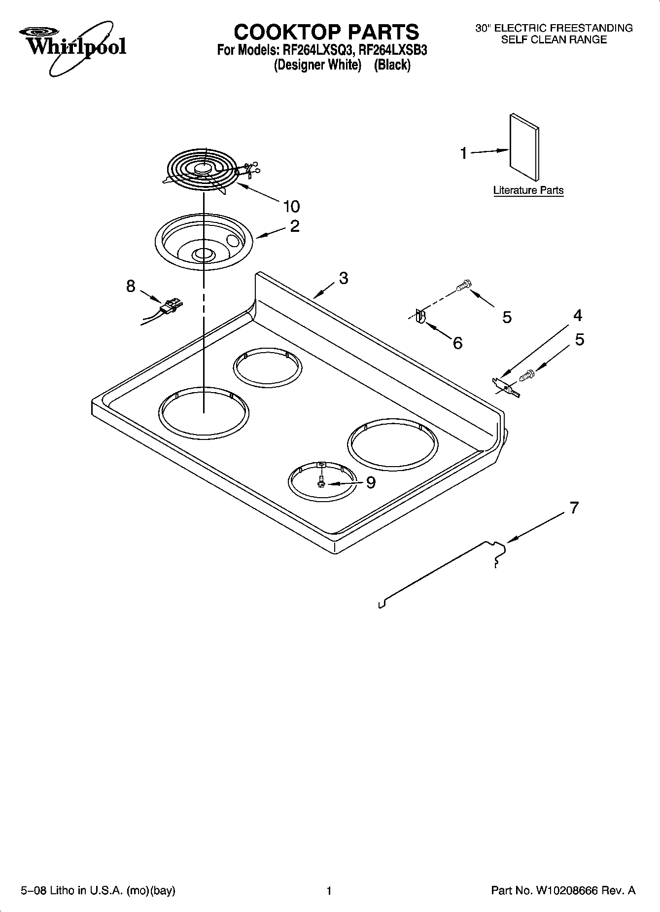 01 - COOKTOP PARTS