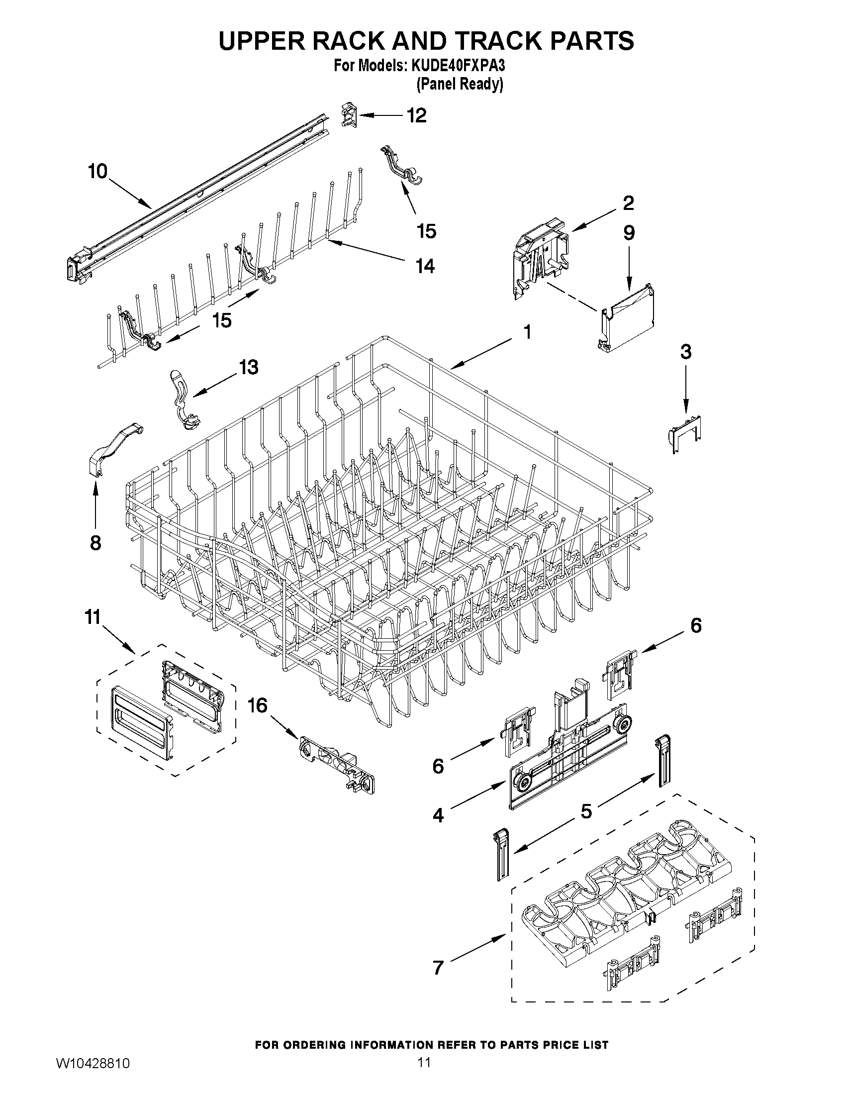 09 - UPPER RACK AND TRACK PARTS