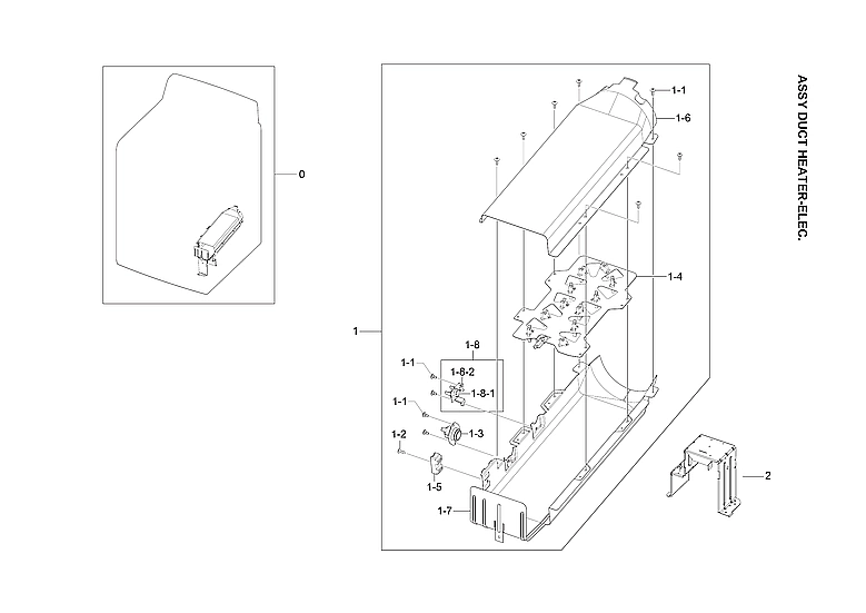 Heater Duct-Electric Assembly