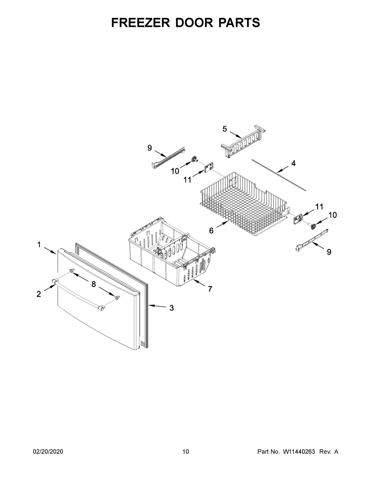 06 - FREEZER DOOR PARTS