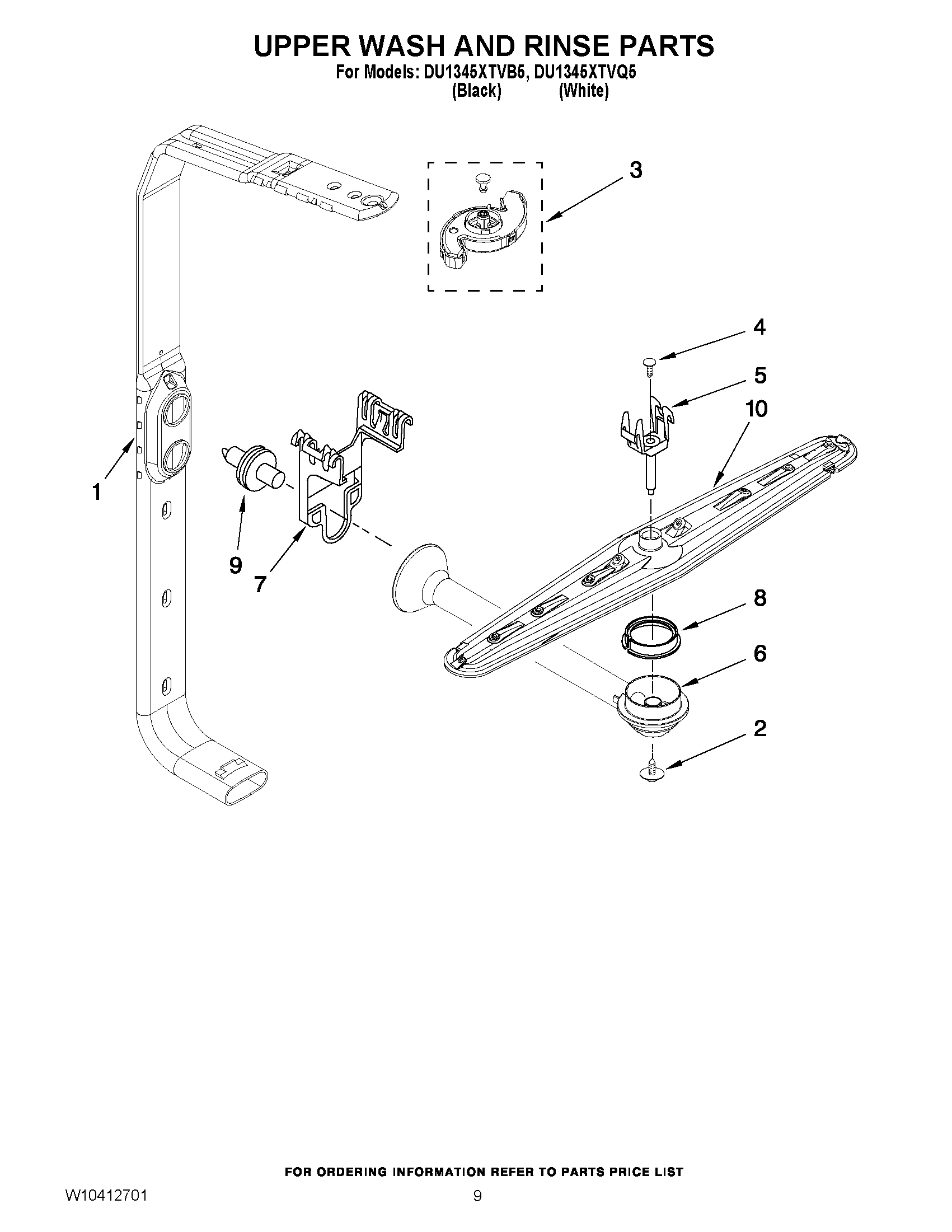 07 - UPPER WASH AND RINSE PARTS