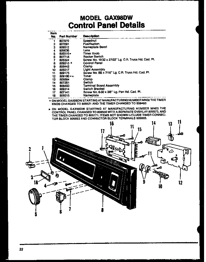 01 - CONTROL PANEL DETAILS