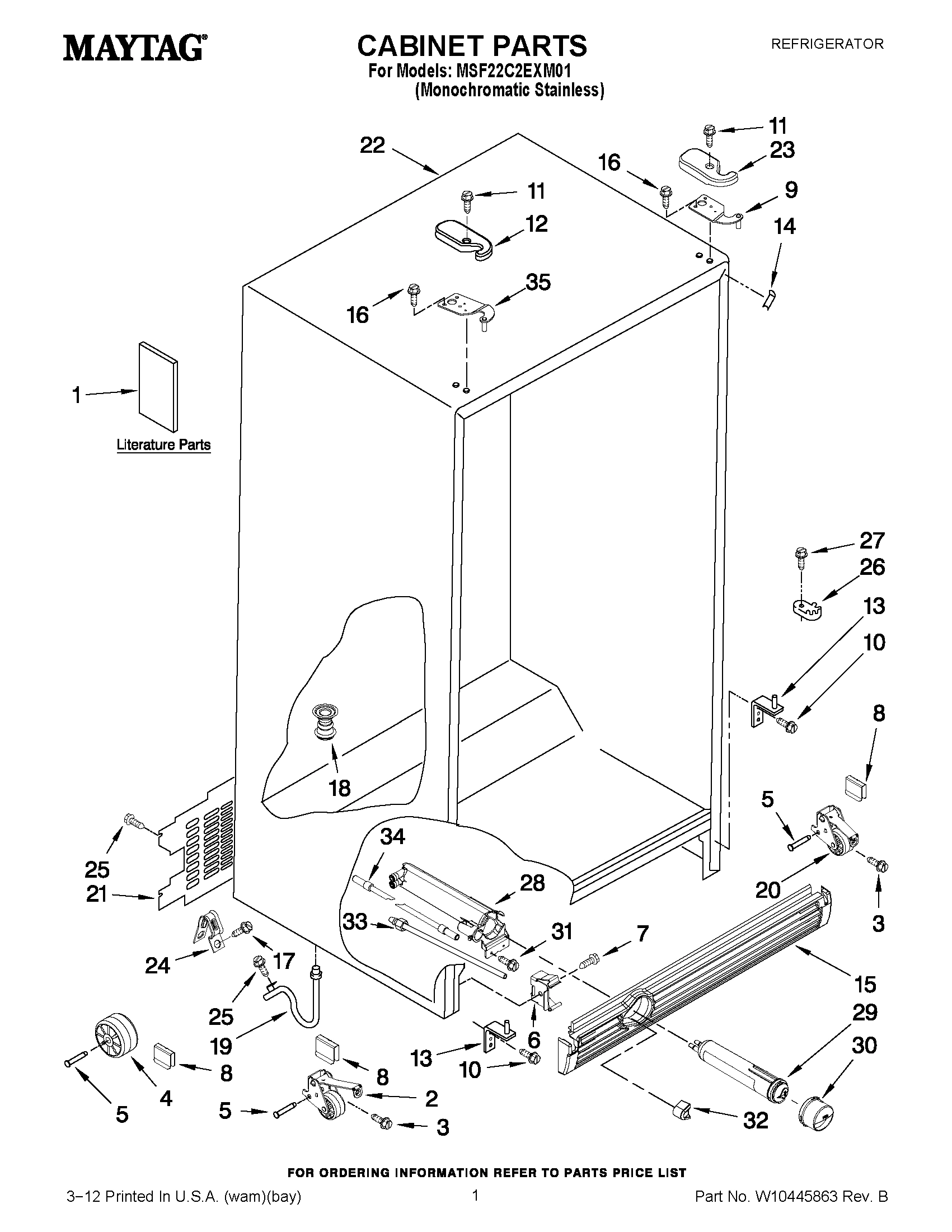 01 - CABINET PARTS