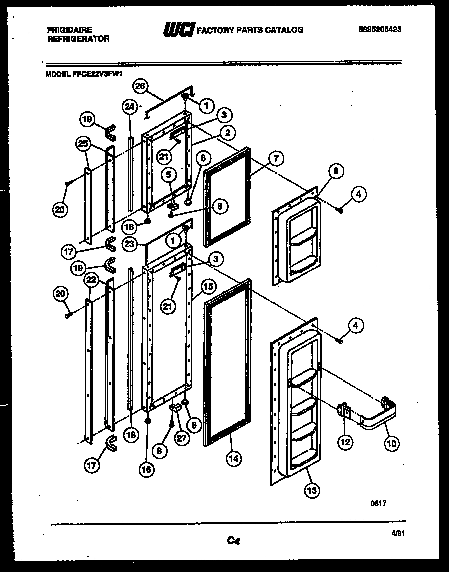 03 - FREEZER DOOR PARTS